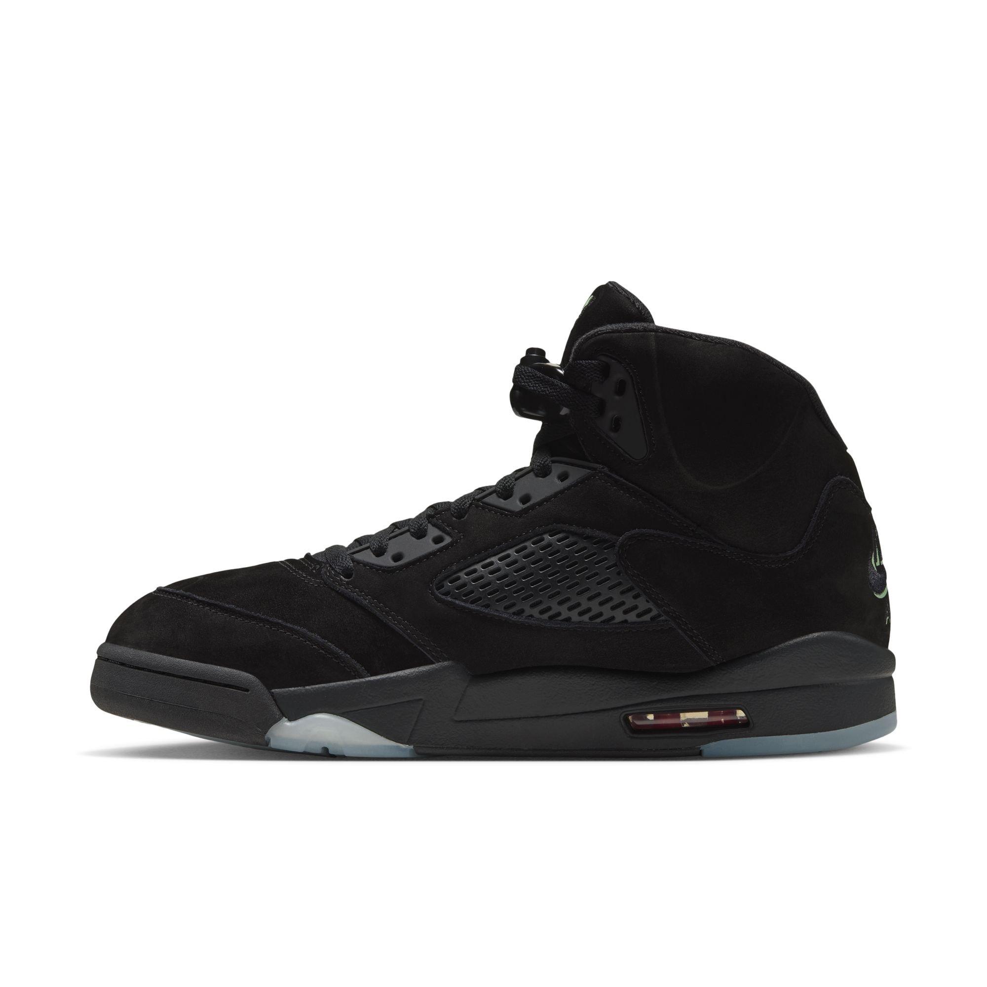 Jordan 5 Retro "Halloween" Men's Shoe - BLACK/PICANTE RED/GLOW N THE DARK