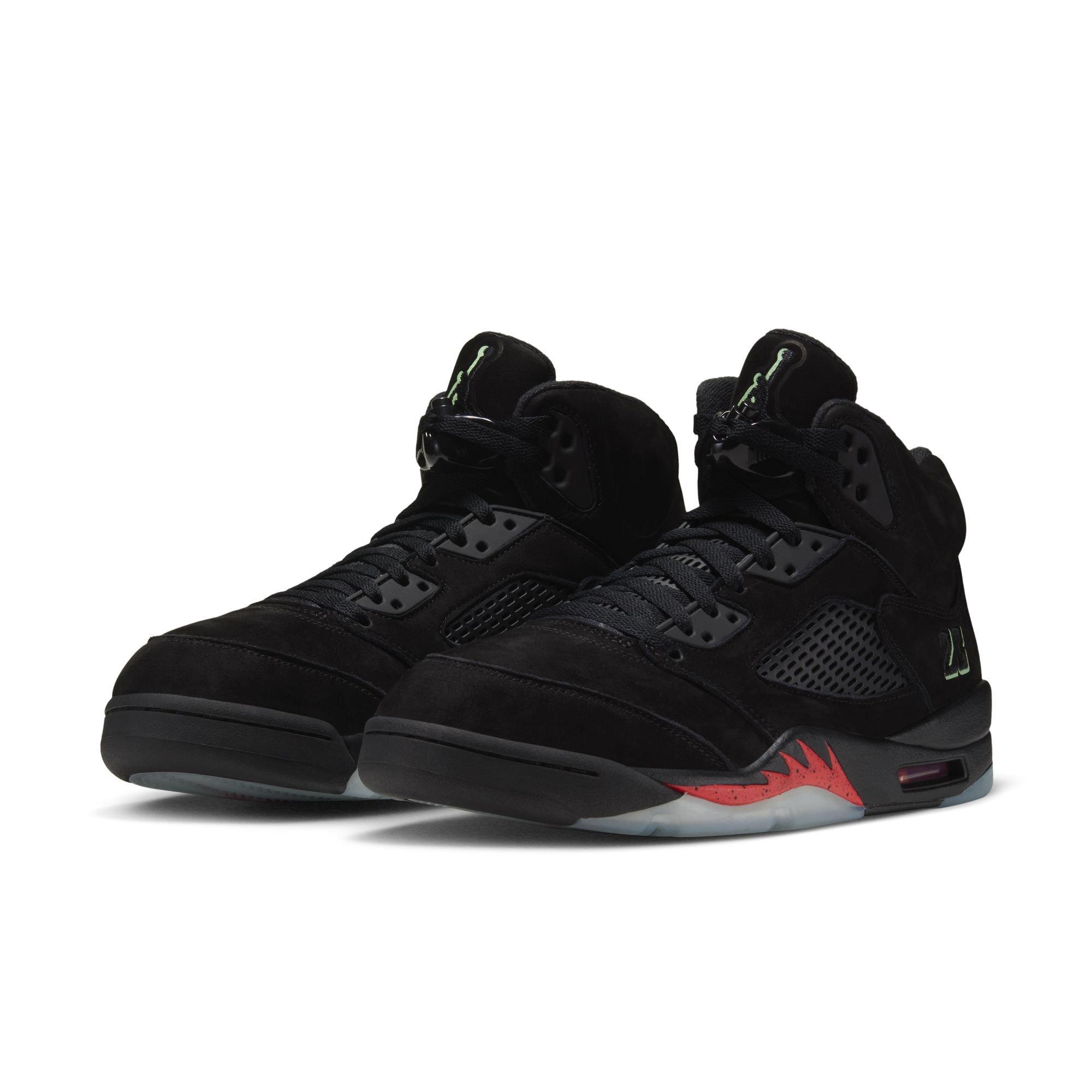 Jordan 5 Retro "Halloween" Men's Shoe - BLACK/PICANTE RED/GLOW N THE DARK