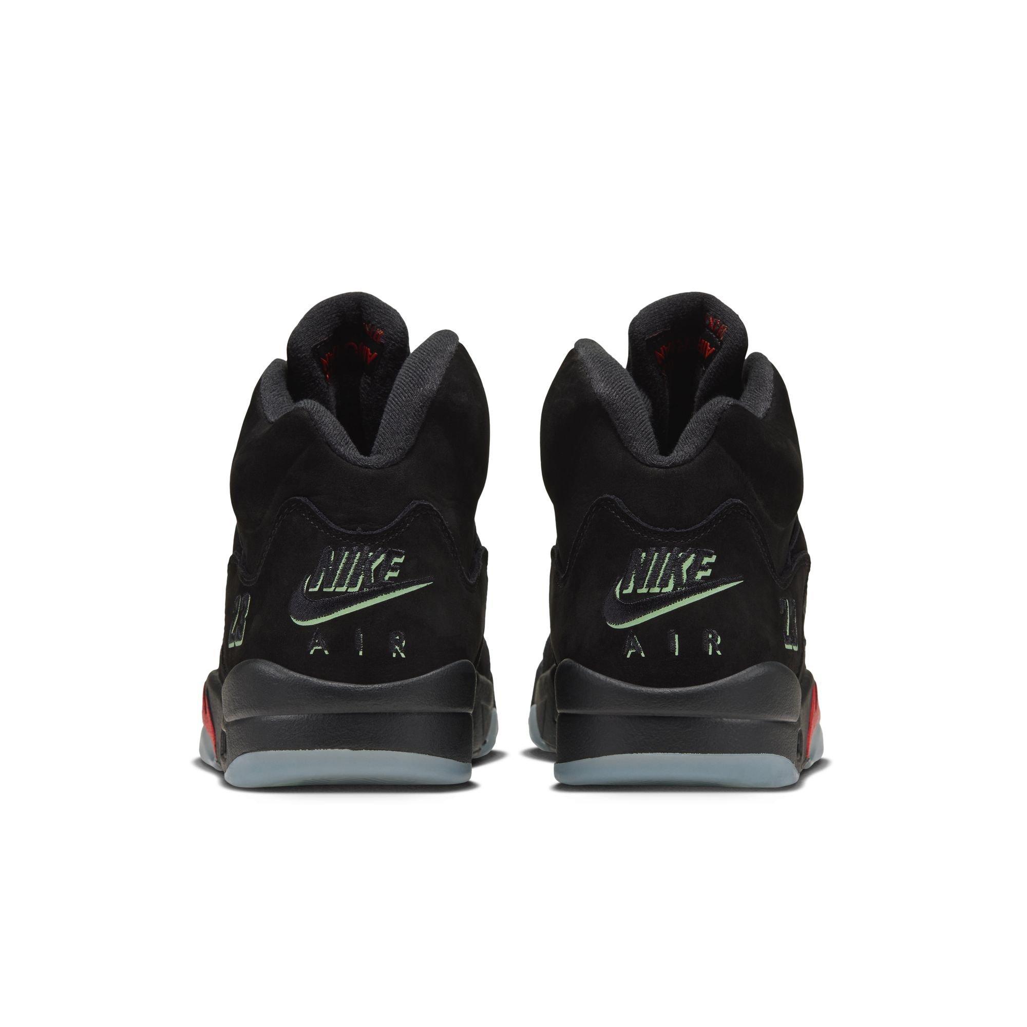 Jordan 5 Retro "Halloween" Men's Shoe - BLACK/PICANTE RED/GLOW N THE DARK