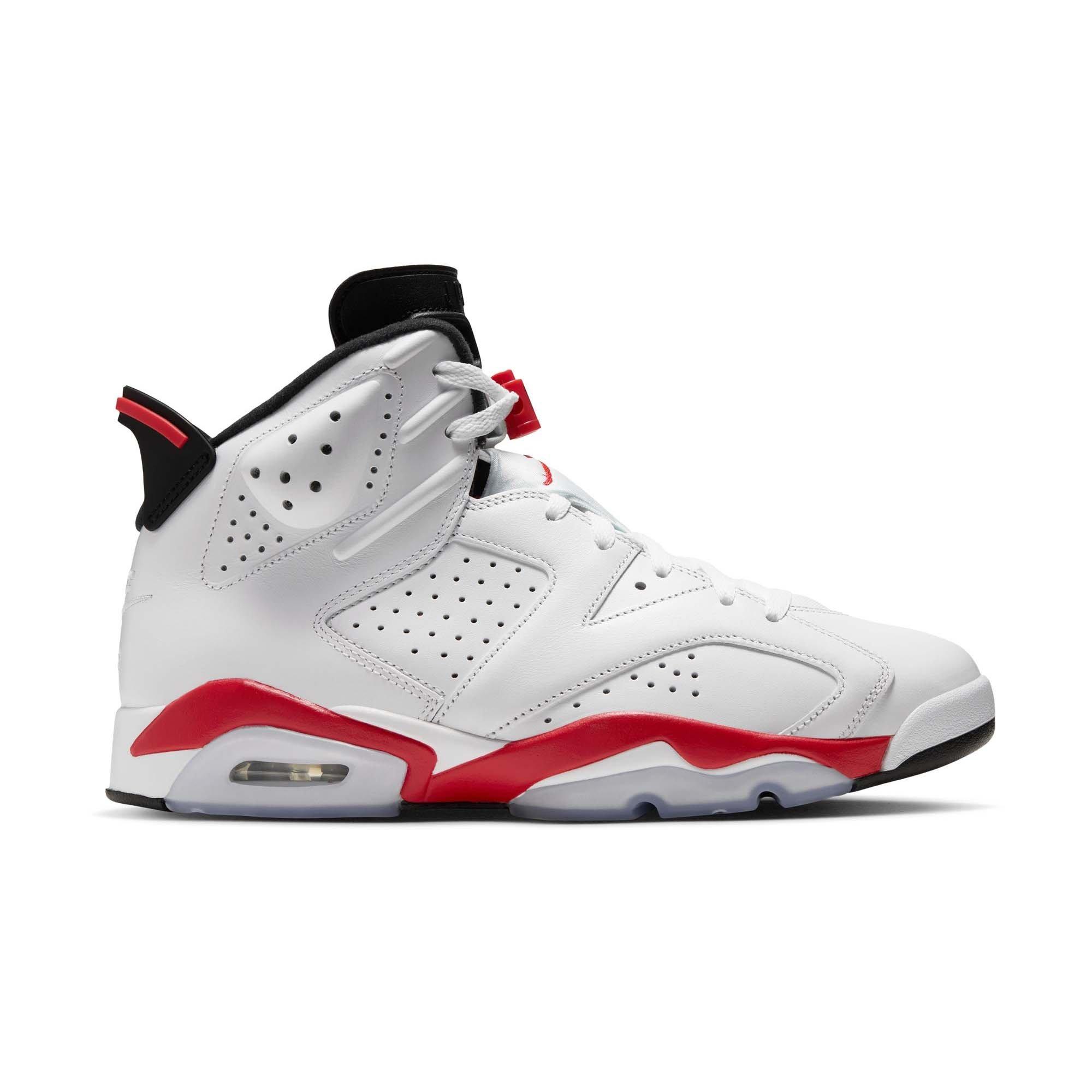 Jordan 6 Retro "White Infrared" Men's Shoe - WHITE/LT CRIMSON/BLACK