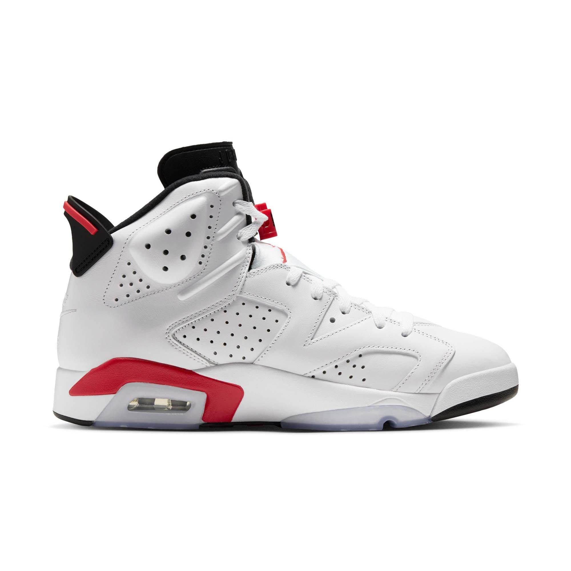 Jordan 6 Retro "White Infrared" Men's Shoe - WHITE/LT CRIMSON/BLACK