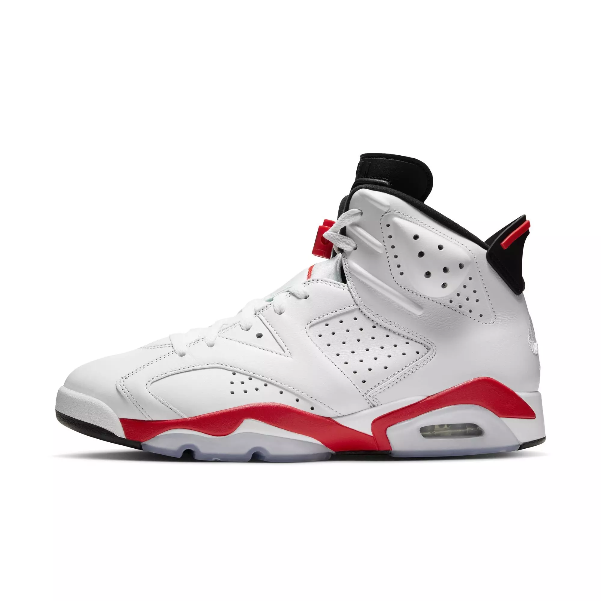 Jordan 6 Retro "White Infrared" Men's Shoe - WHITE/LT CRIMSON/BLACK