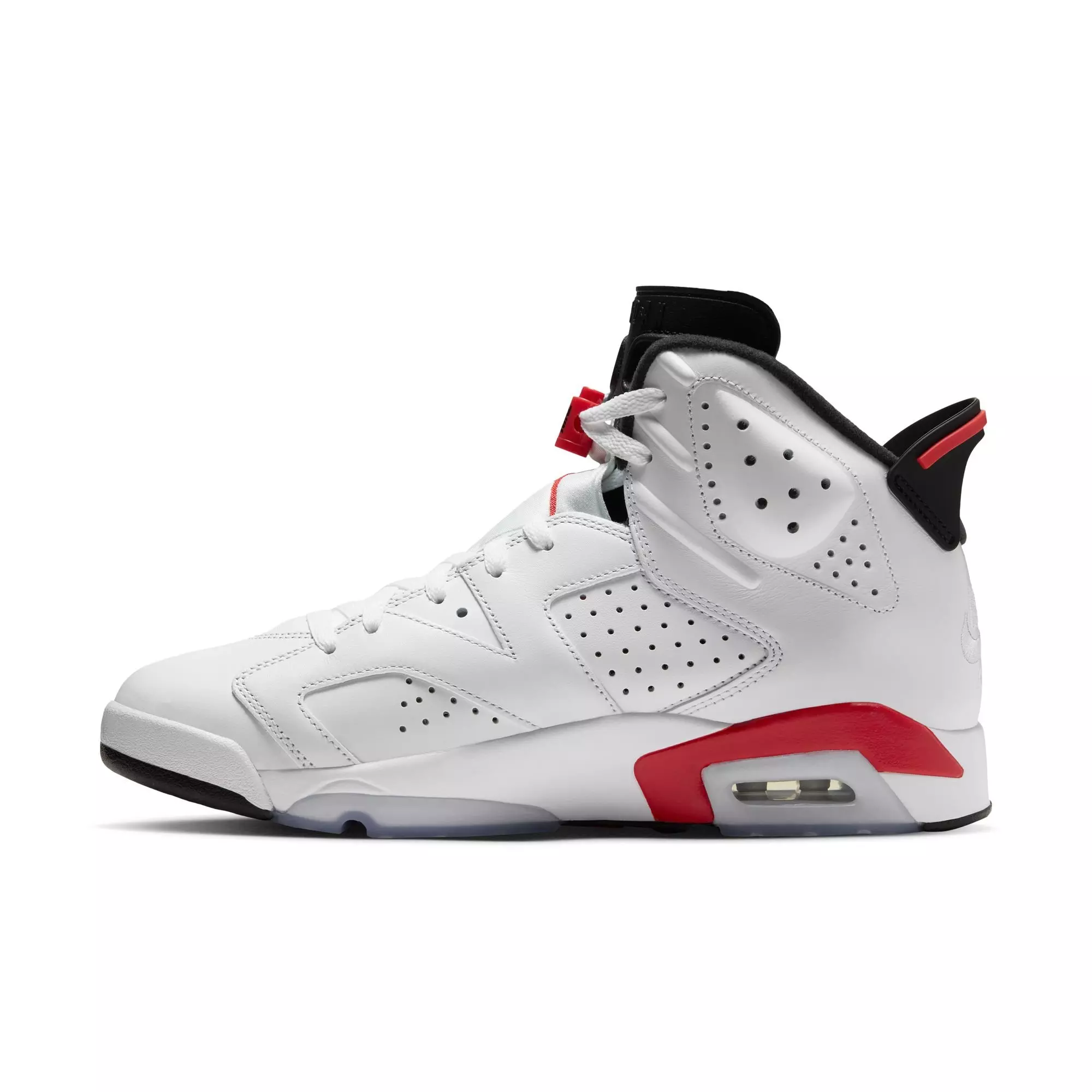 Jordan 6 Retro "White Infrared" Men's Shoe - WHITE/LT CRIMSON/BLACK