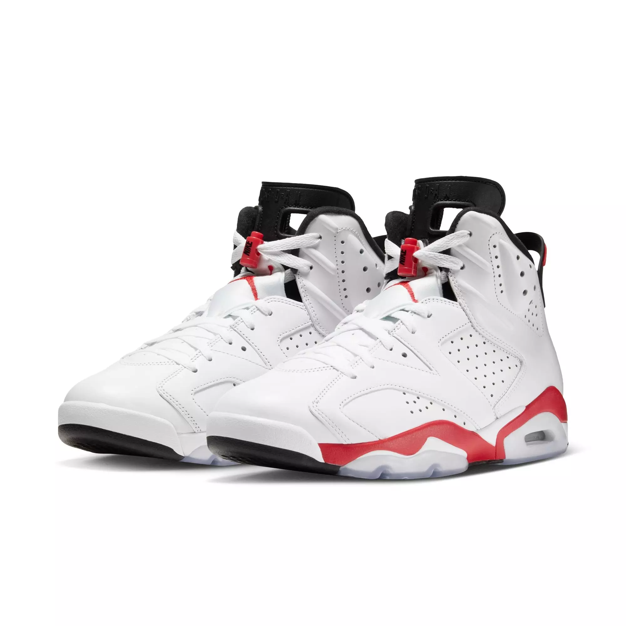 Jordan 6 Retro "White Infrared" Men's Shoe - WHITE/LT CRIMSON/BLACK