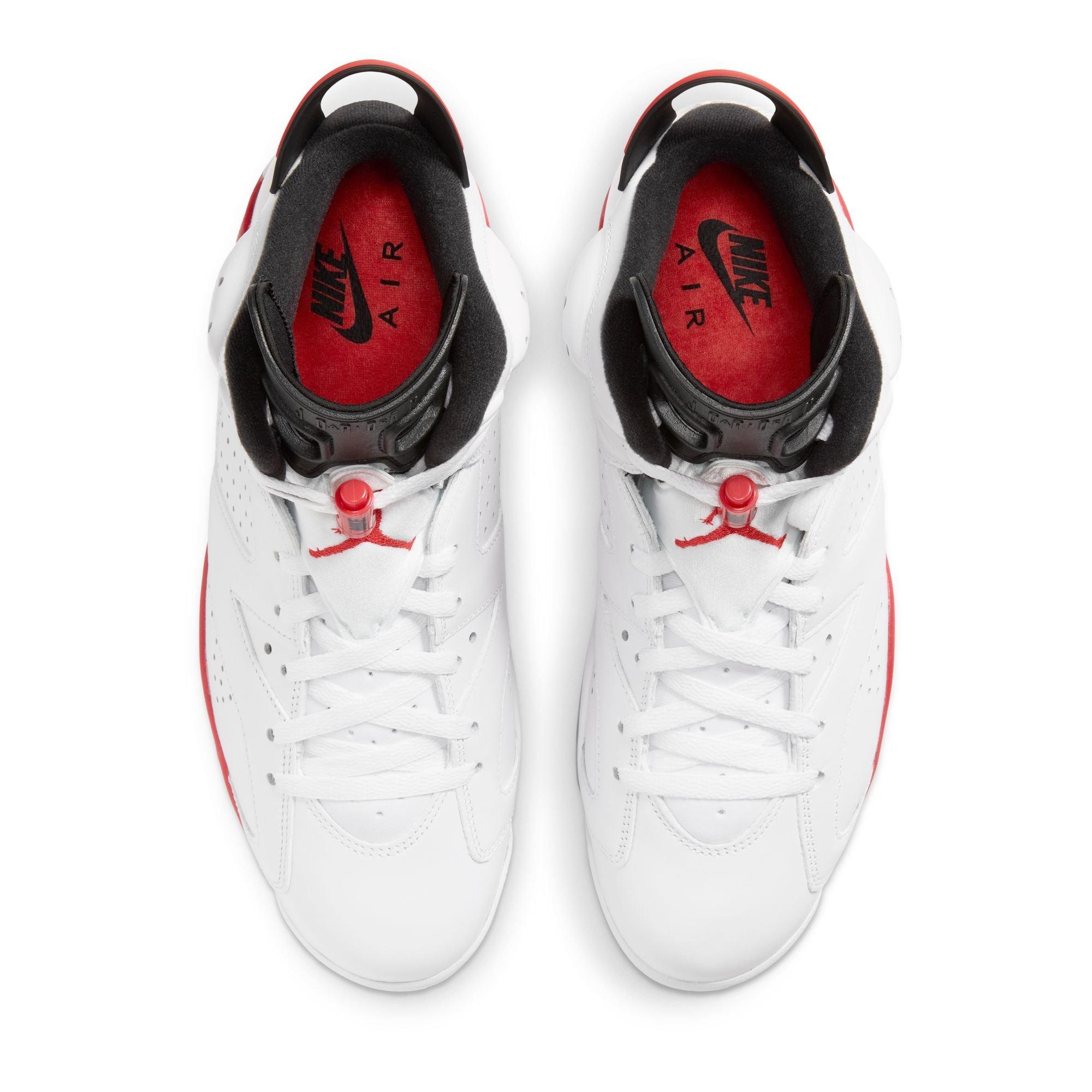 Jordan 6 Retro "White Infrared" Men's Shoe - WHITE/LT CRIMSON/BLACK
