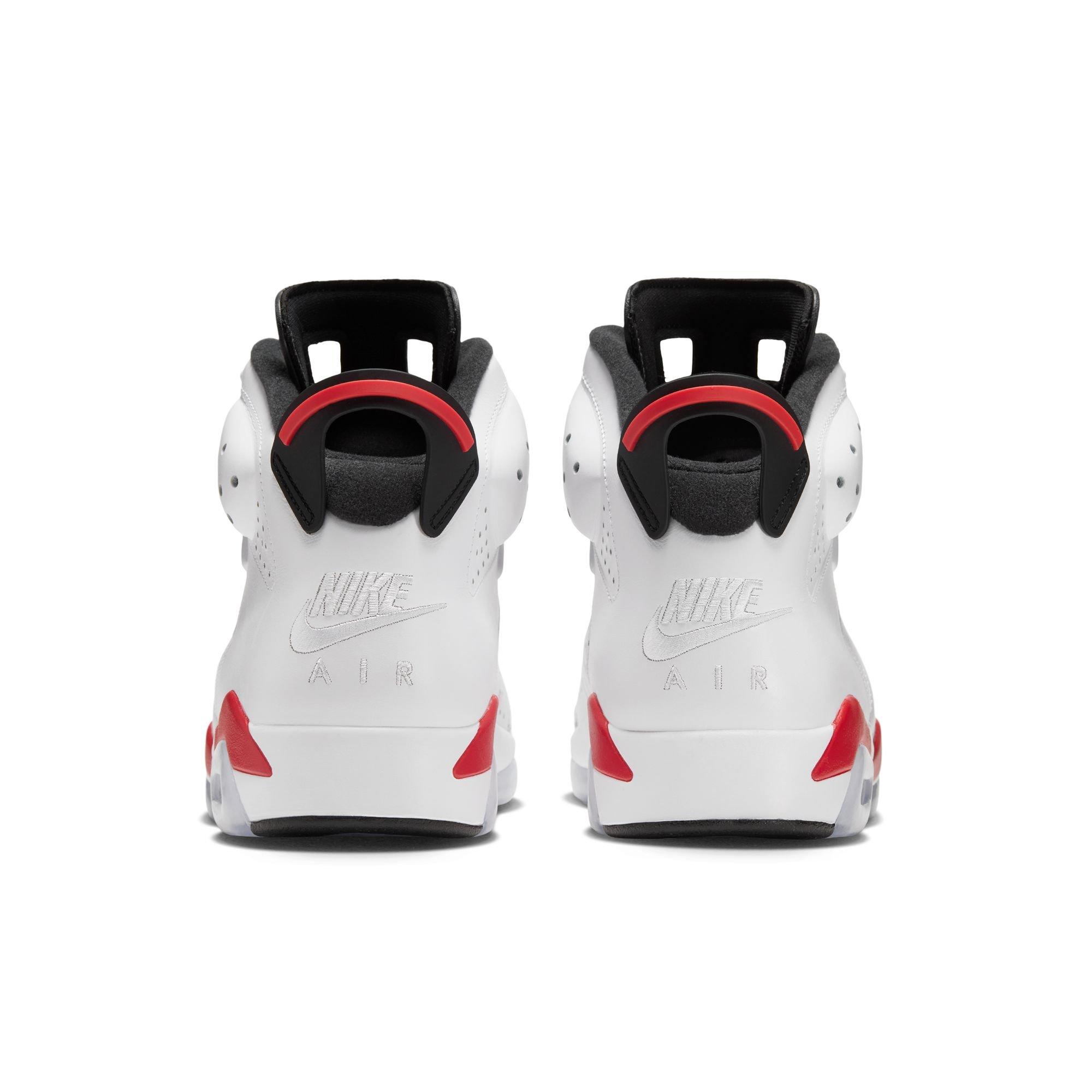 Jordan 6 Retro "White Infrared" Men's Shoe - WHITE/LT CRIMSON/BLACK