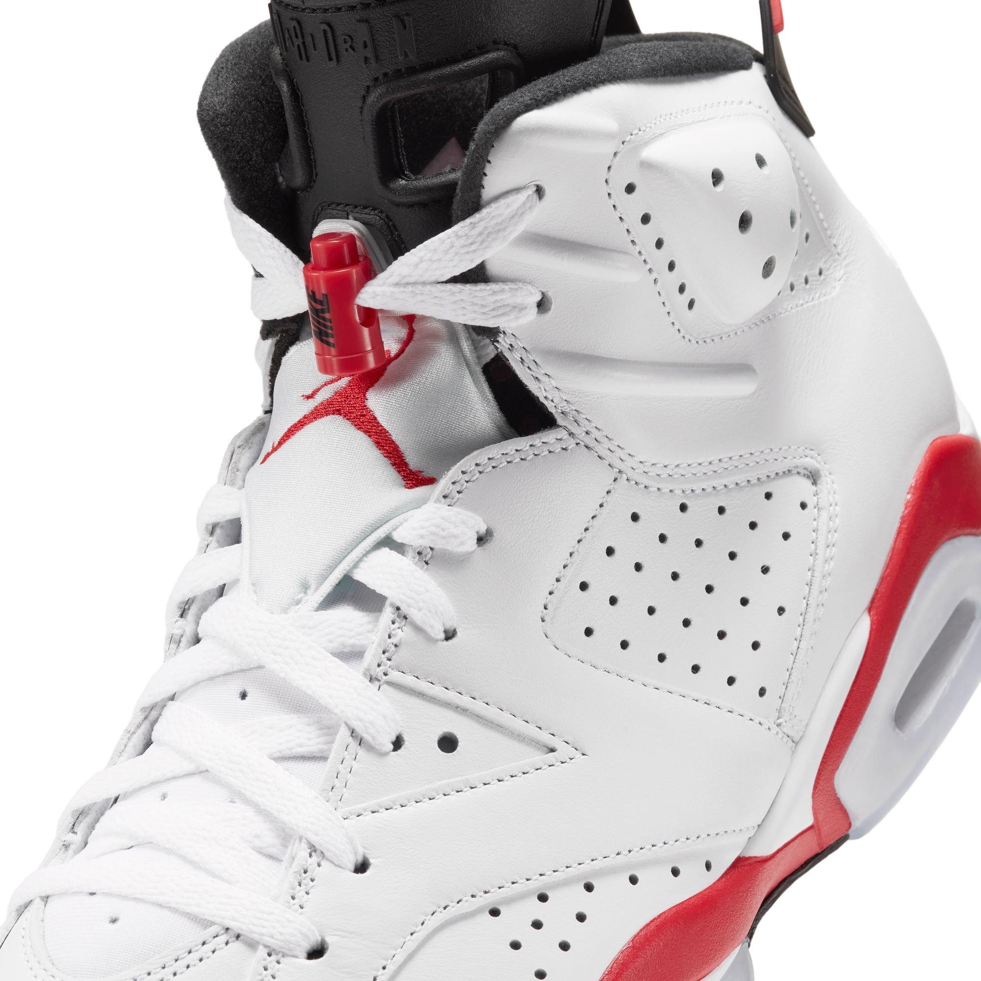 Jordan 6 Retro "White Infrared" Men's Shoe - WHITE/LT CRIMSON/BLACK
