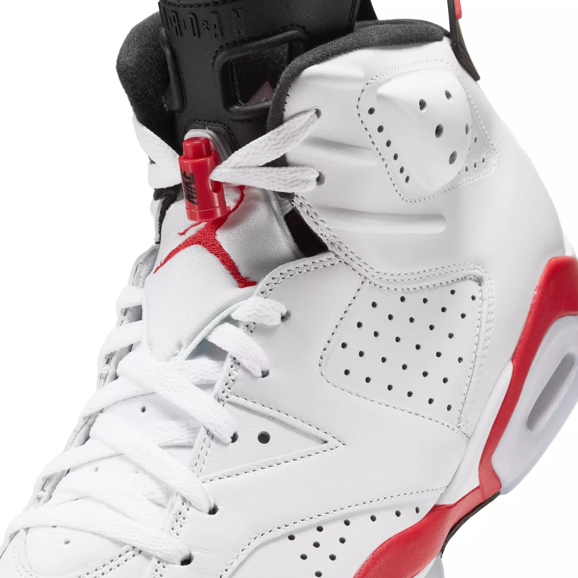 Jordan 6 Retro "White Infrared" Men's Shoe - WHITE/LT CRIMSON/BLACK