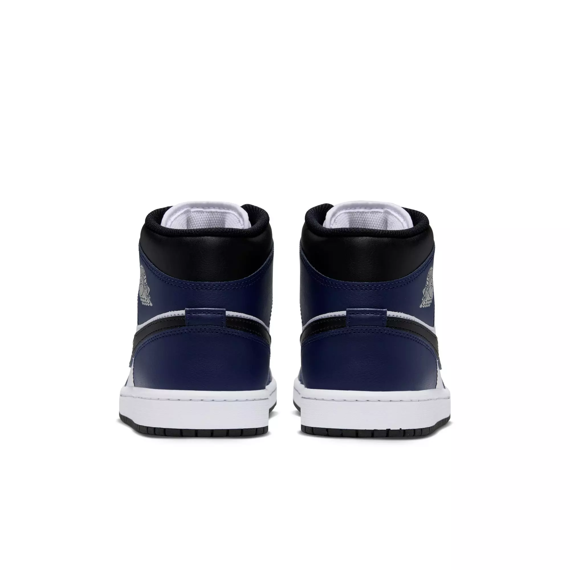 Jordan 1 Mid "White/Tech Grey/College Navy" Men's Shoe - WHITE/GREY/NAVY