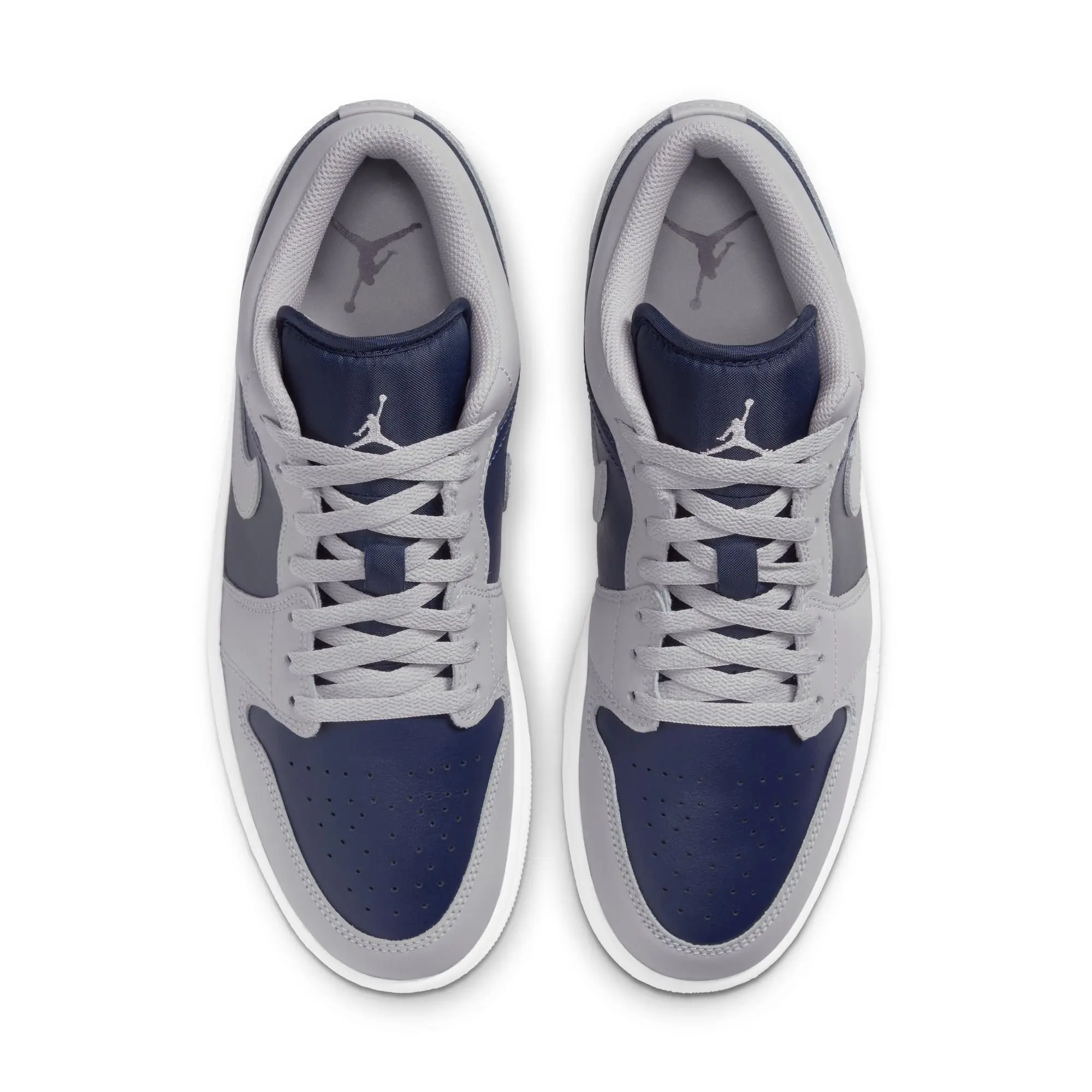 Jordan 1 Low "Tech Grey/College Navy/White" Men's Shoe - GREY/NAVY