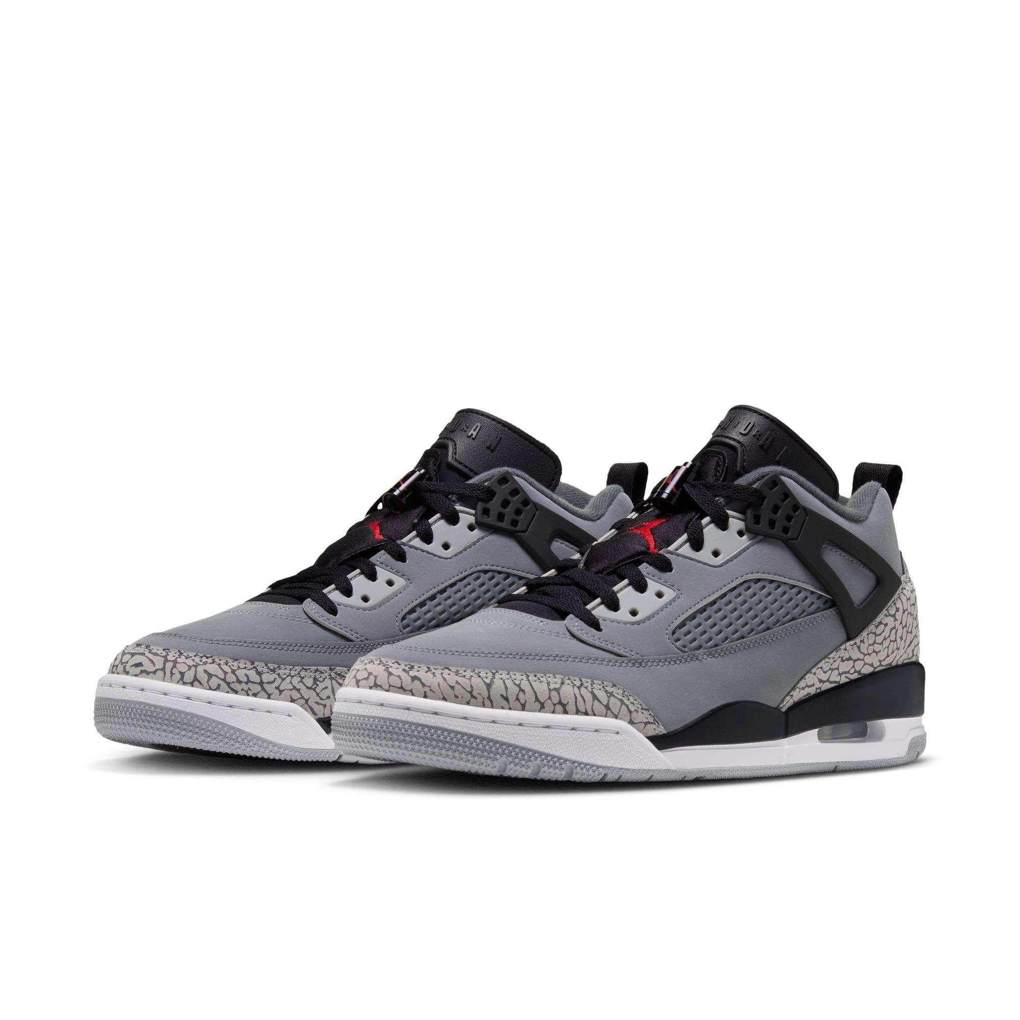 Jordan Spizike Low "Cool Grey/University Red/Black" Men's Shoe - GREY/BLACK/RED