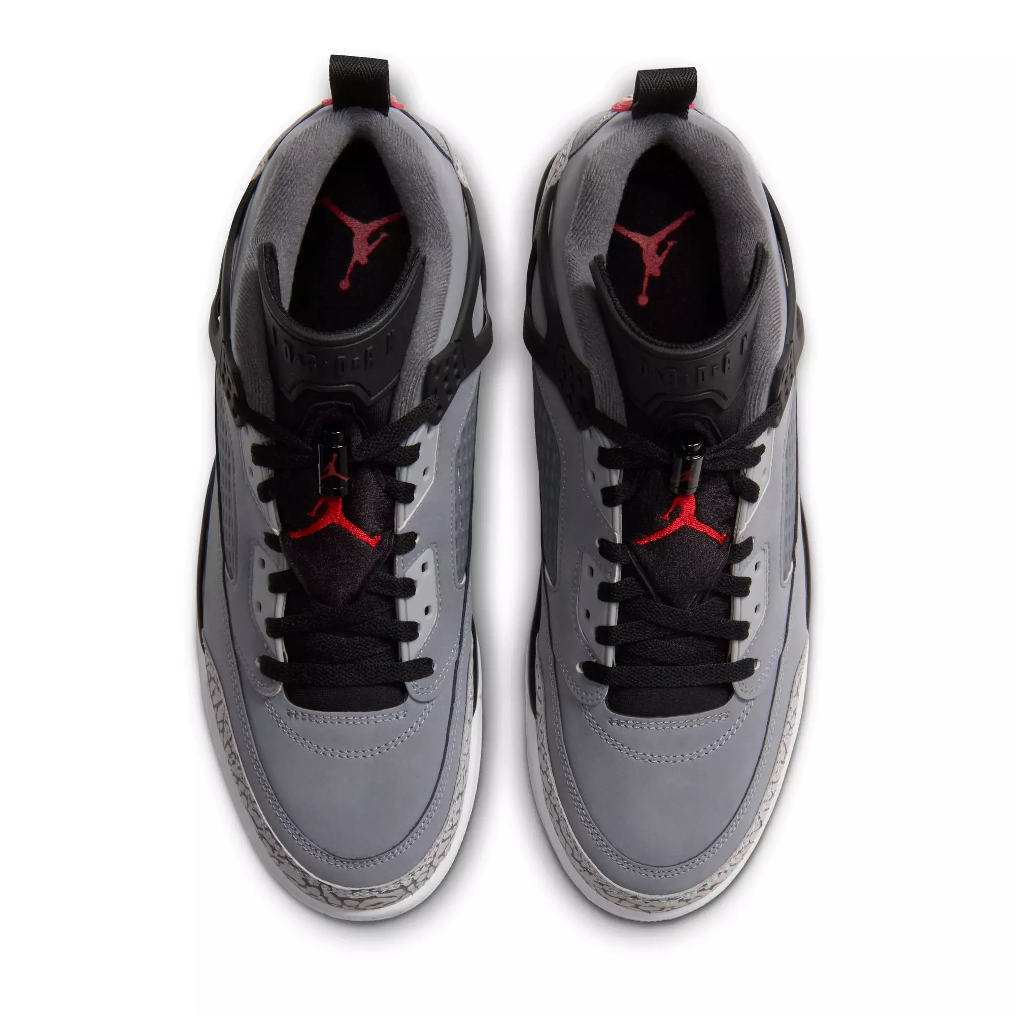 Jordan Spizike Low "Cool Grey/University Red/Black" Men's Shoe - GREY/BLACK/RED