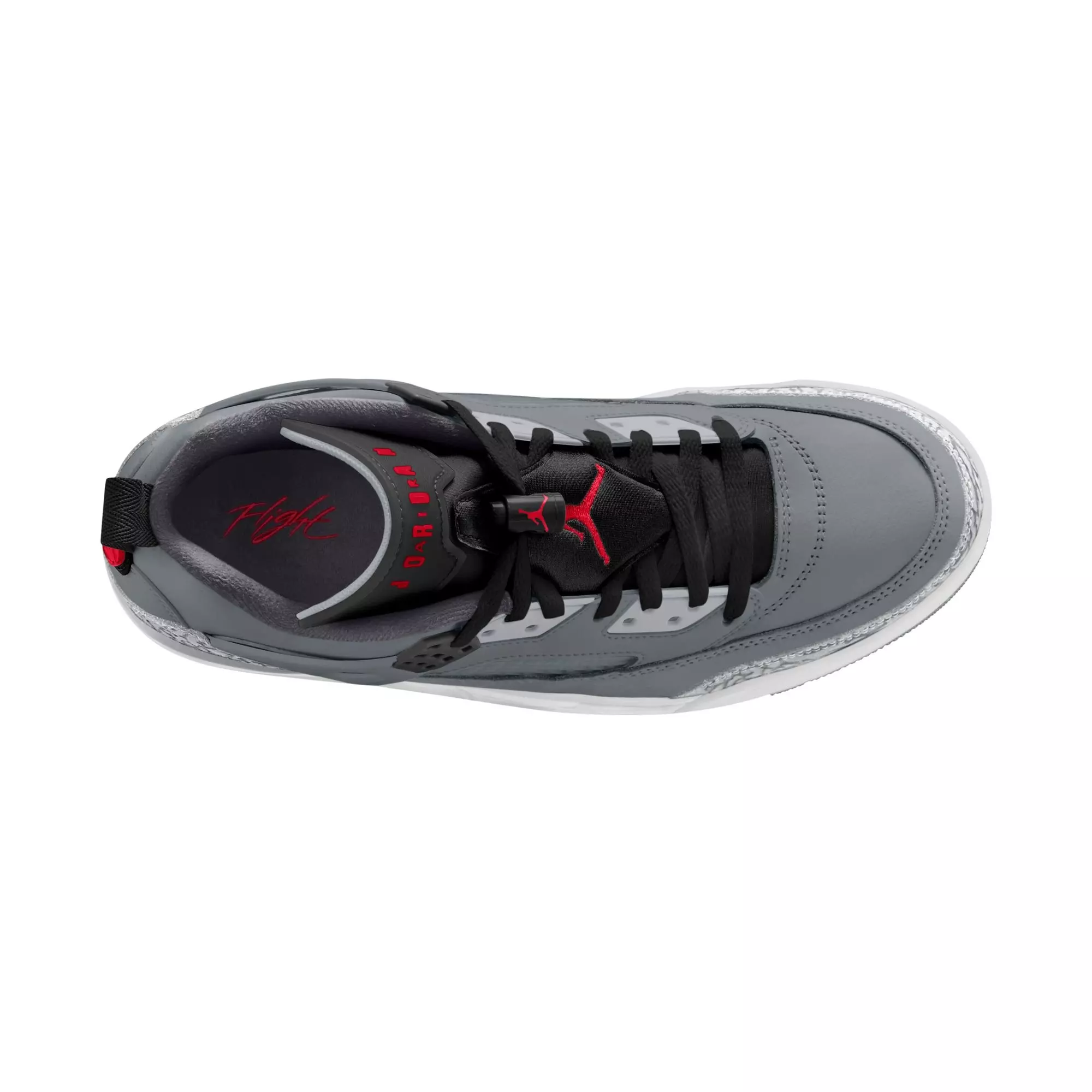 Jordan Spizike Low "Cool Grey/University Red/Black" Men's Shoe - GREY/BLACK/RED