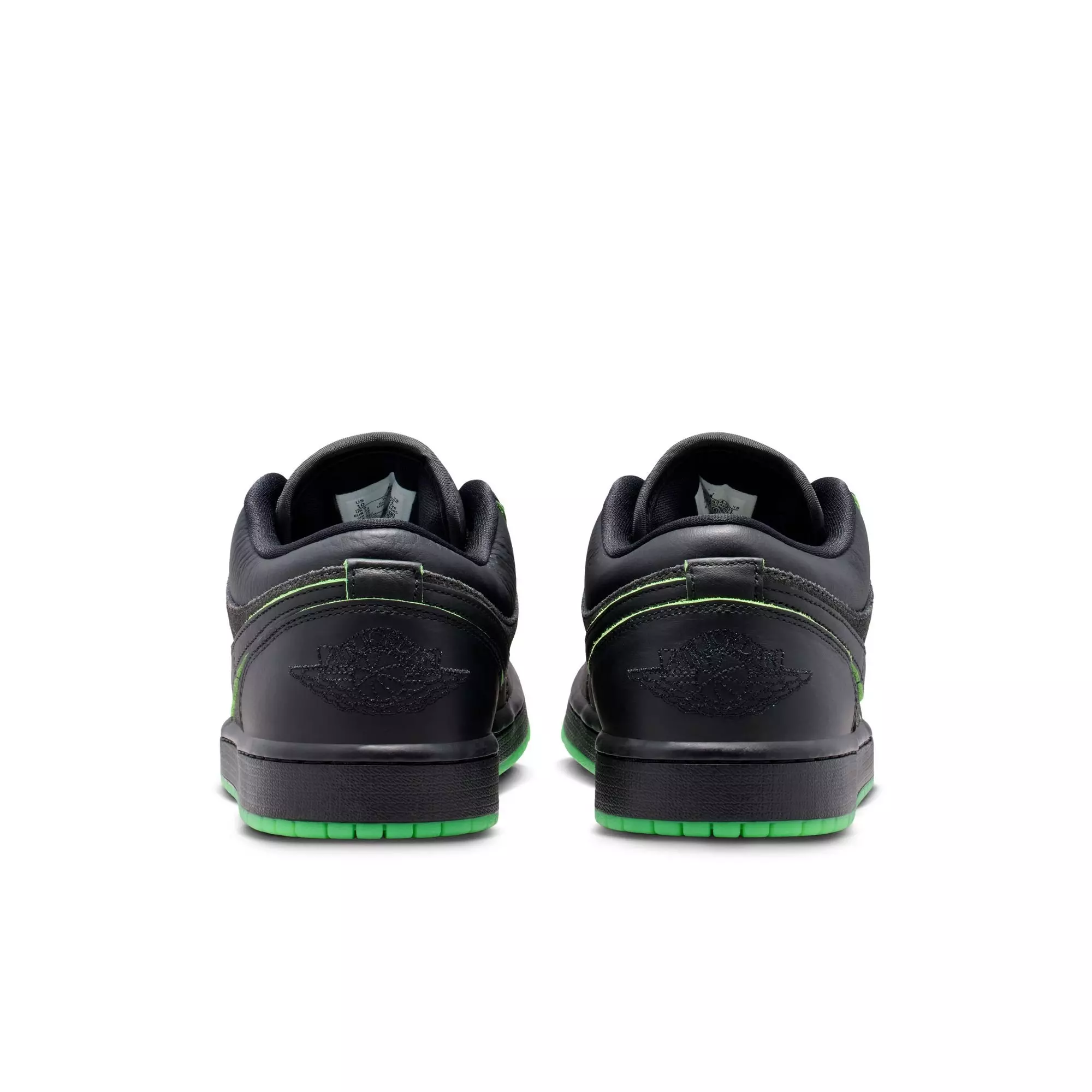 Jordan 1 Low SE "Black/Scream Green/Dk Smoke Grey" Men's Shoe - BLACK/GREEN