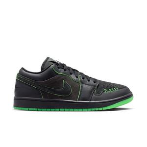 Jordan 1 Low SE "Black/Scream Green/Dk Smoke Grey" Men's Shoe - BLACK/GREEN