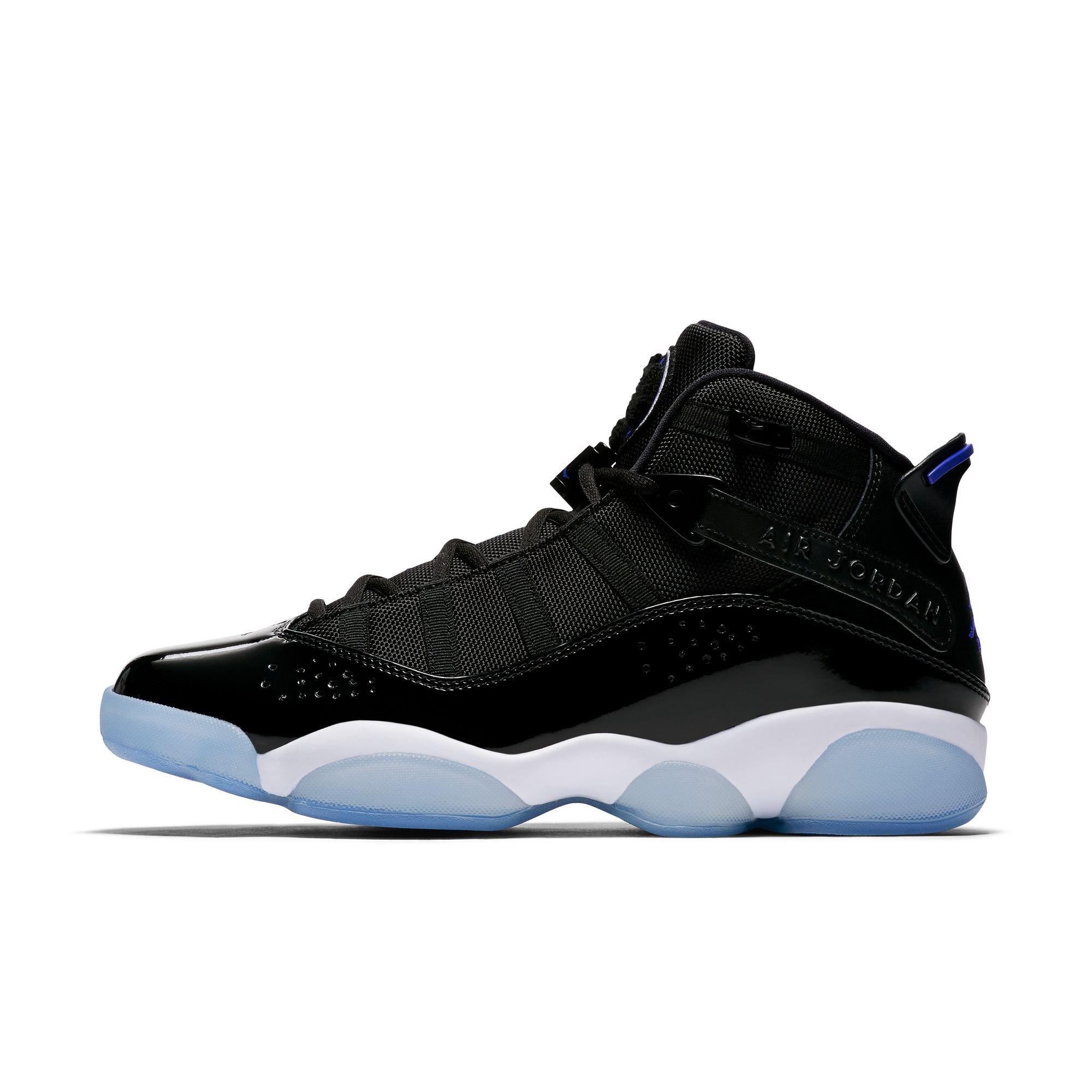 Jordan 6 Rings "Black/Hyper Royal/White" Men's Shoe - BLACK/ROYAL/WHITE Thumbnail View 3