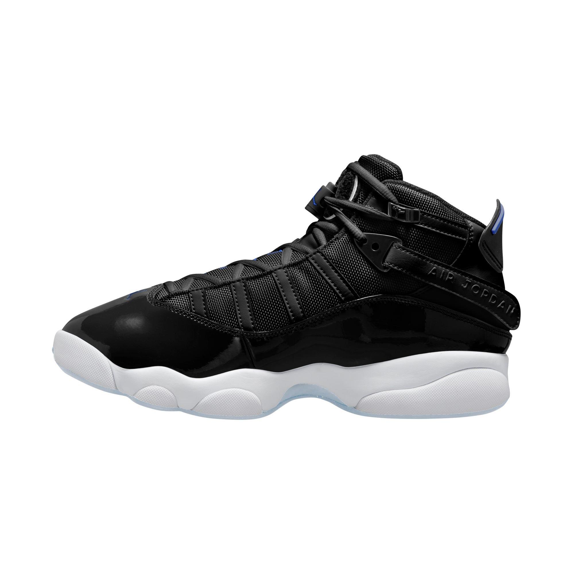 Jordan 6 Rings "Black/Hyper Royal/White" Men's Shoe - BLACK/ROYAL/WHITE Thumbnail View 4