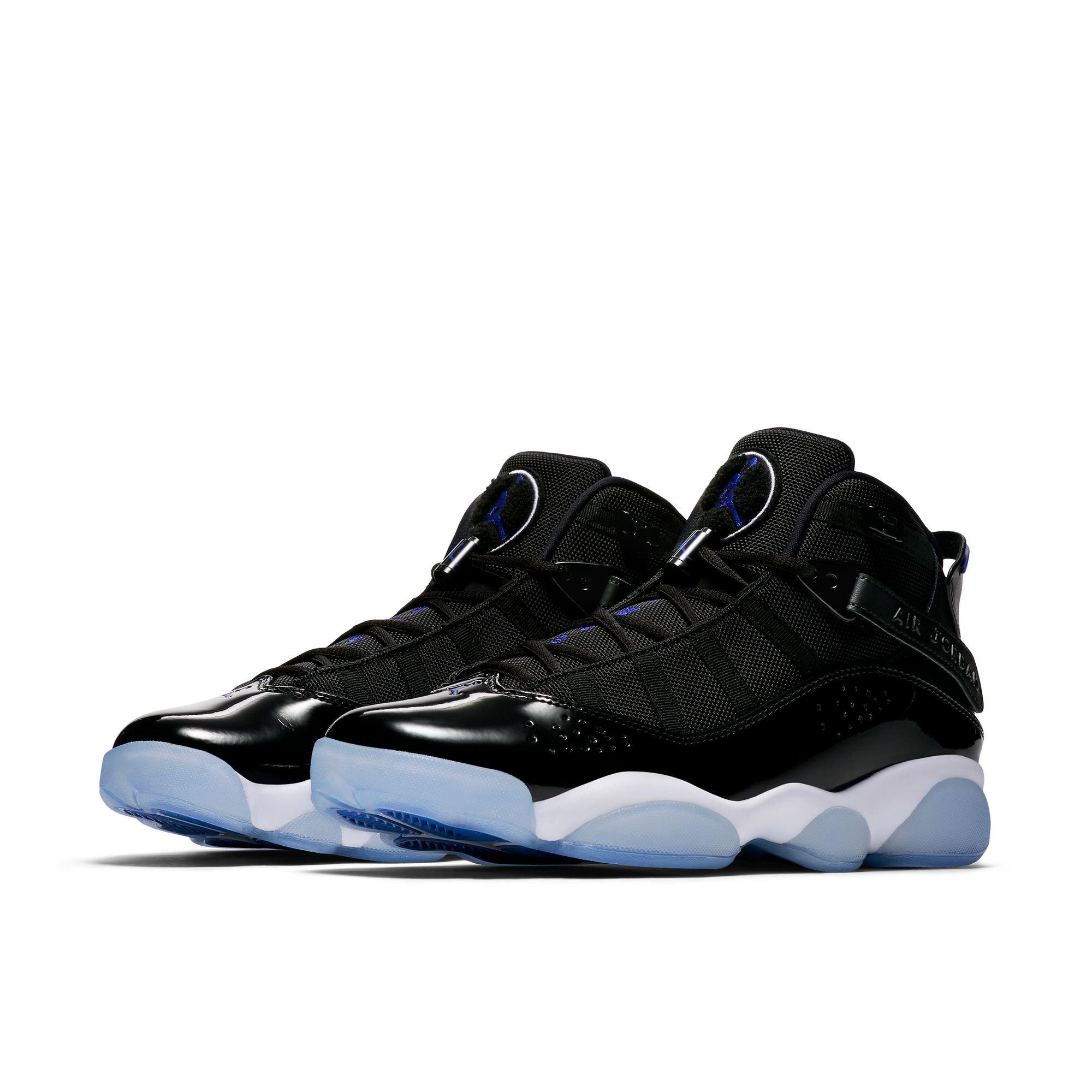 Jordan 6 Rings "Black/Hyper Royal/White" Men's Shoe - BLACK/ROYAL/WHITE Thumbnail View 5