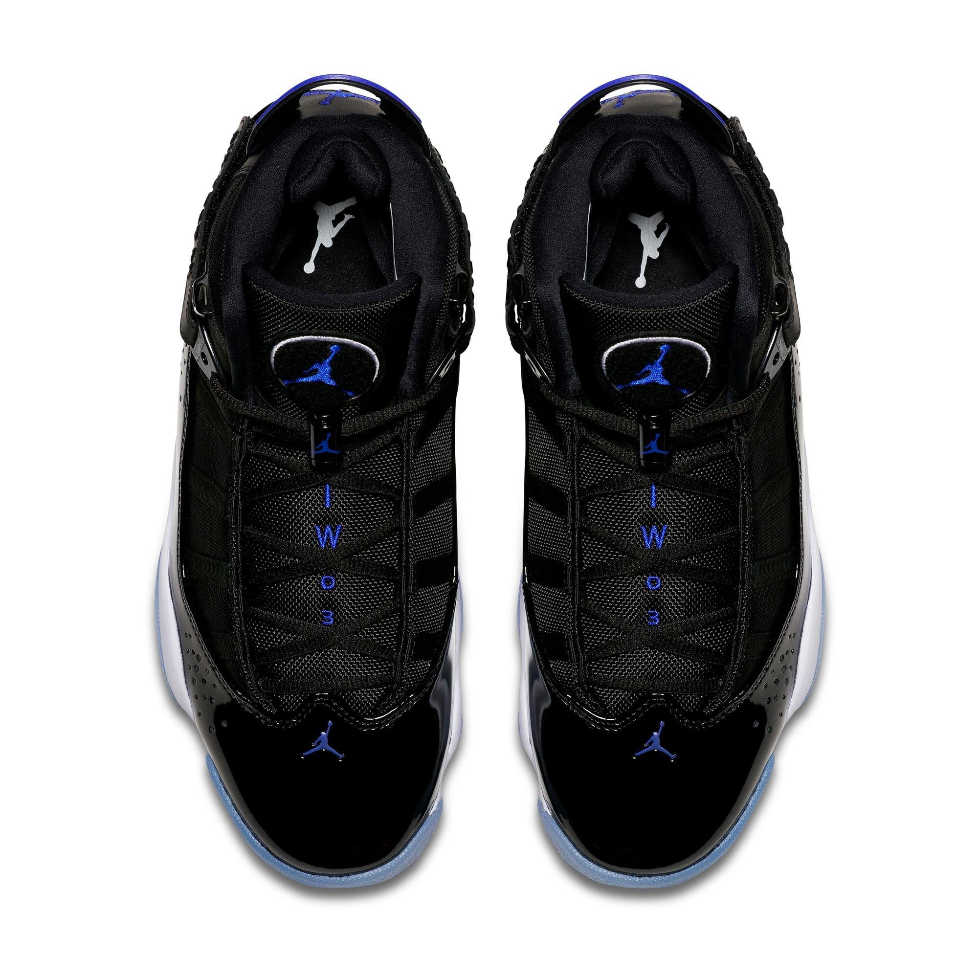 Jordan 6 Rings "Black/Hyper Royal/White" Men's Shoe - BLACK/ROYAL/WHITE Thumbnail View 6