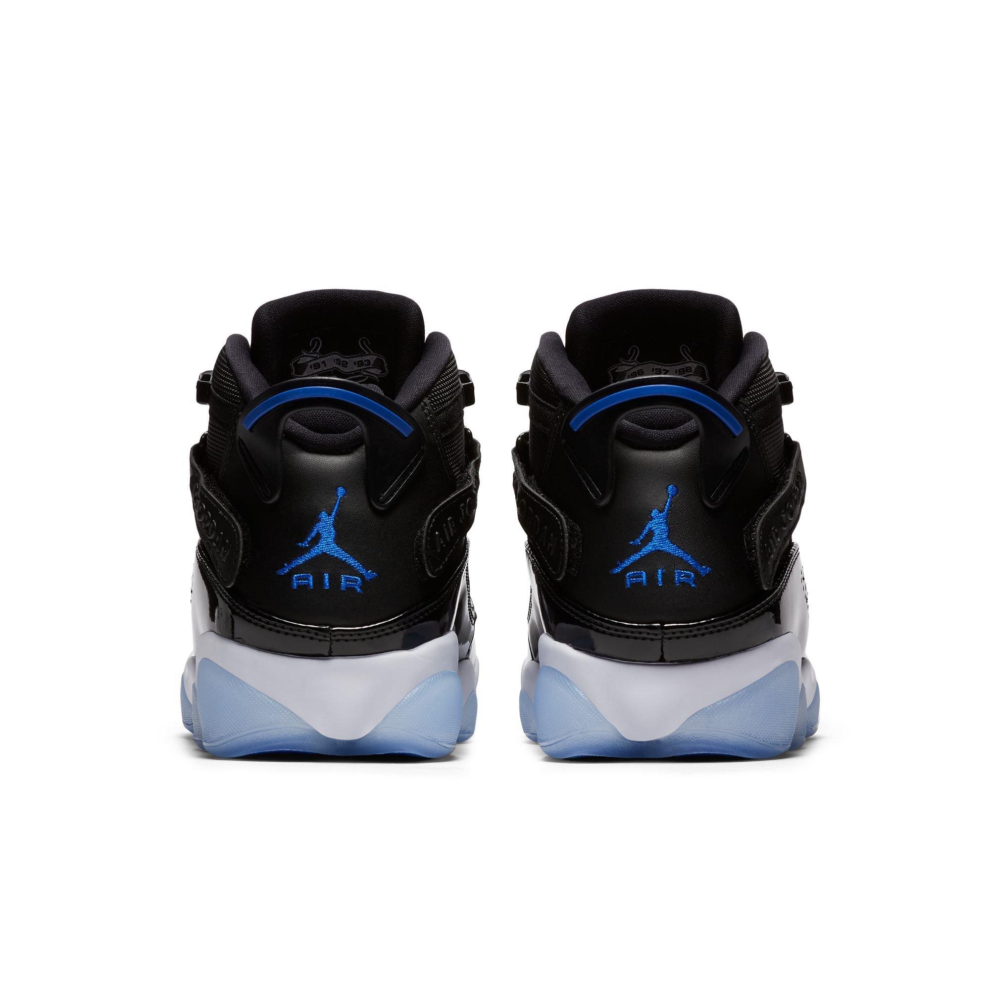 Jordan 6 Rings "Black/Hyper Royal/White" Men's Shoe - BLACK/ROYAL/WHITE Thumbnail View 7