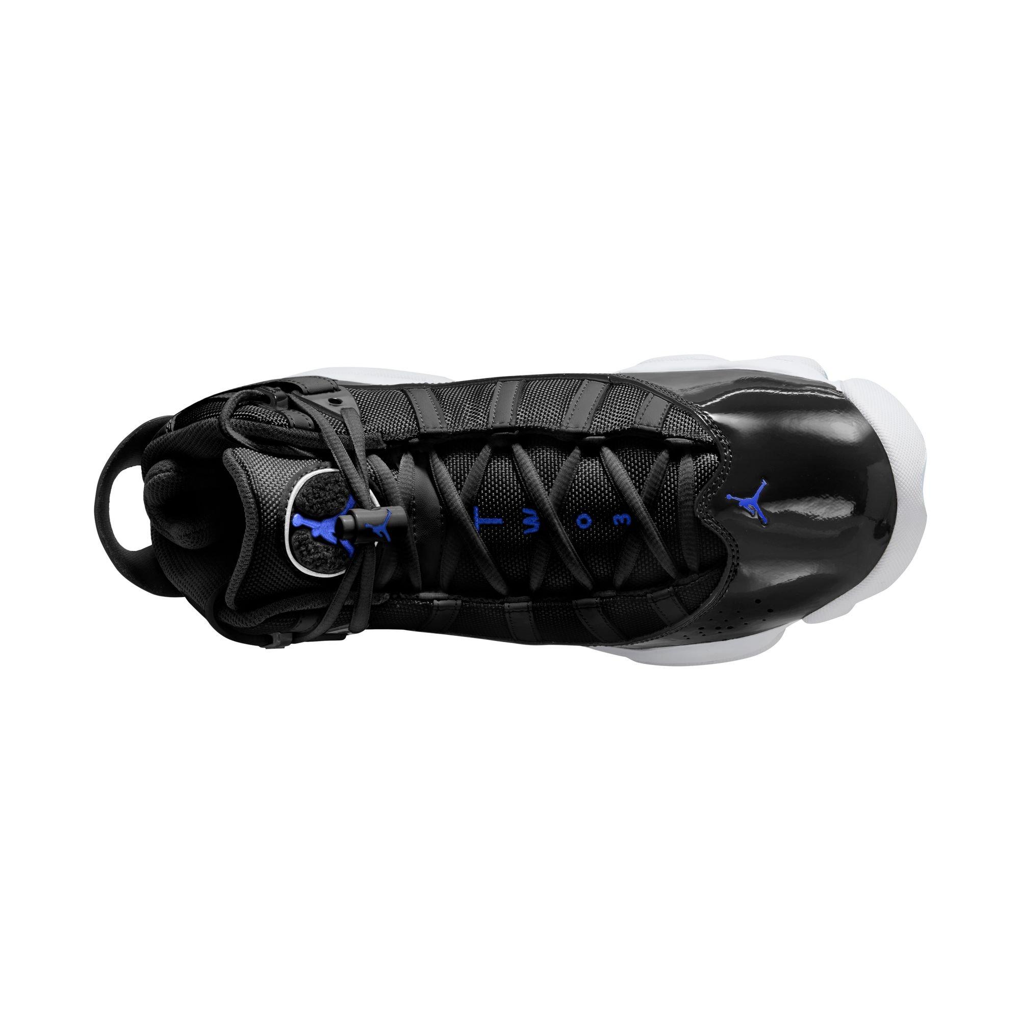 Jordan 6 Rings "Black/Hyper Royal/White" Men's Shoe - BLACK/ROYAL/WHITE Thumbnail View 8