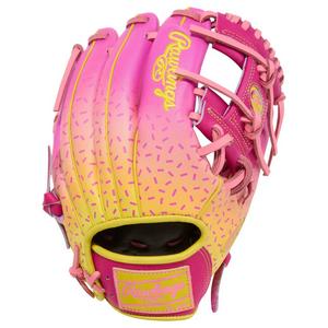 Rawlings Heart of the Hide Spring Break 11.5" Baseball Fielders Glove - Pink/Yellow