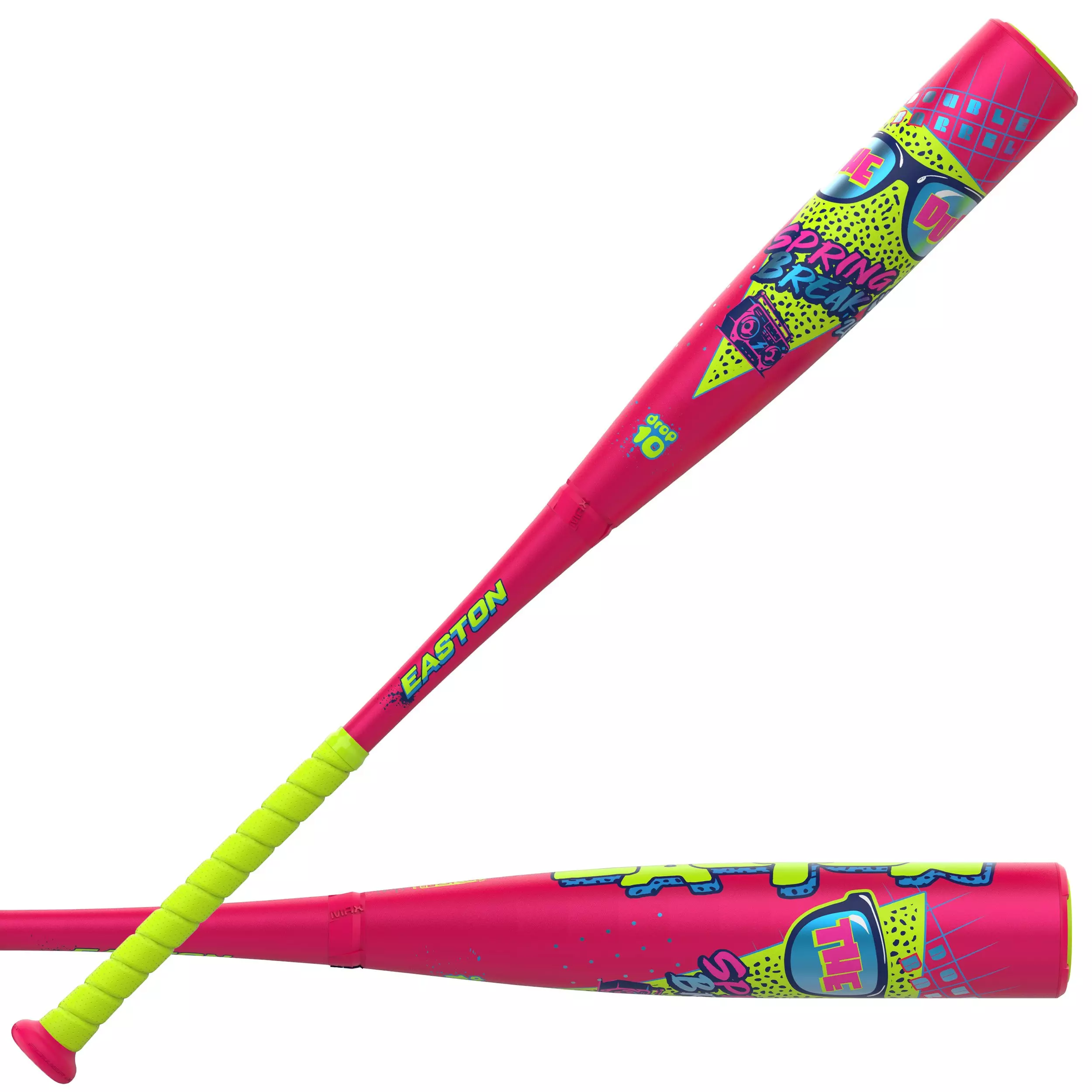 Easton The Dub Spring Break USSSA Baseball Bat (-10) 2026 - PINK/YELLOW