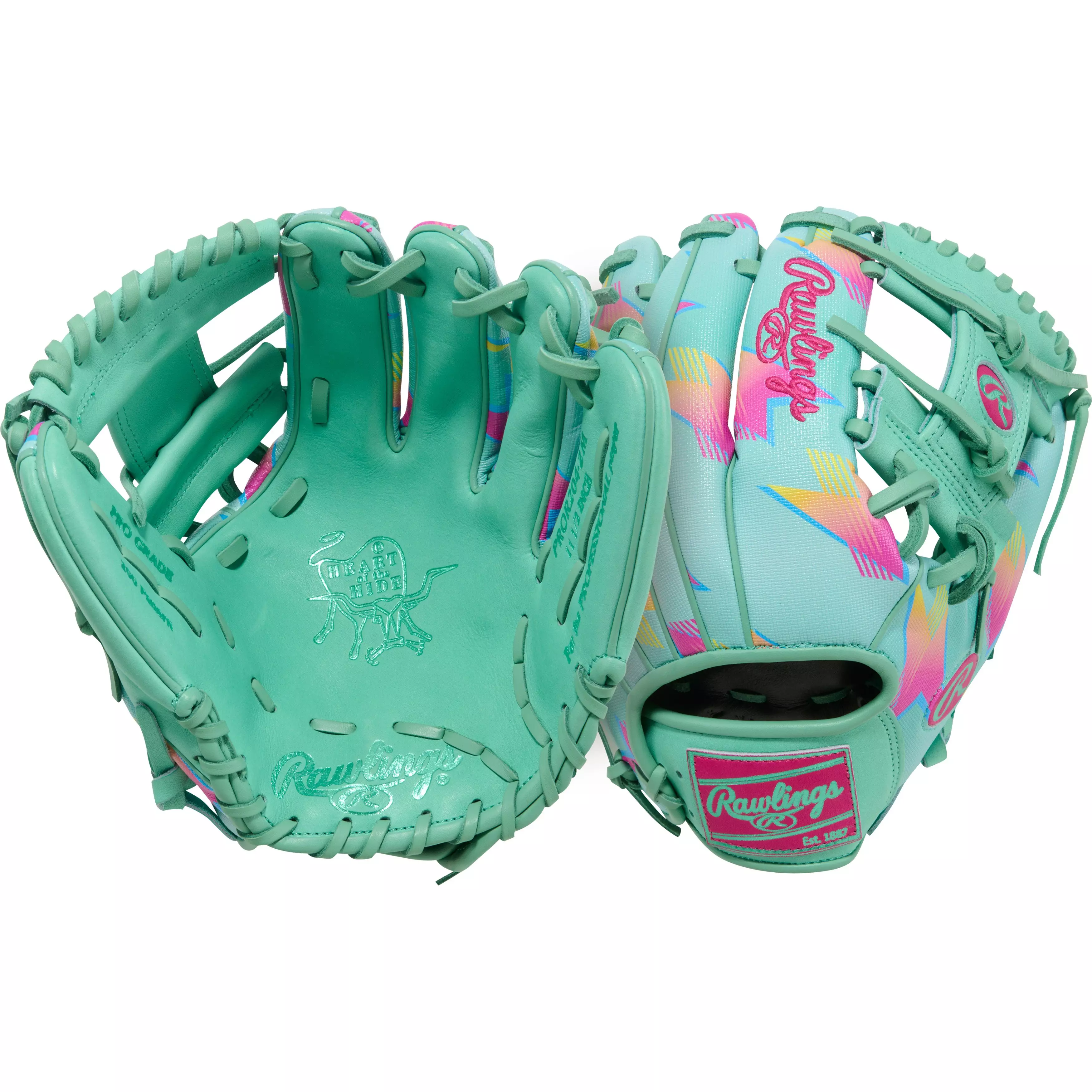 Rawlings Heart of the Hide Spring Break 11.5" Fielders Glove - TURQUOISE