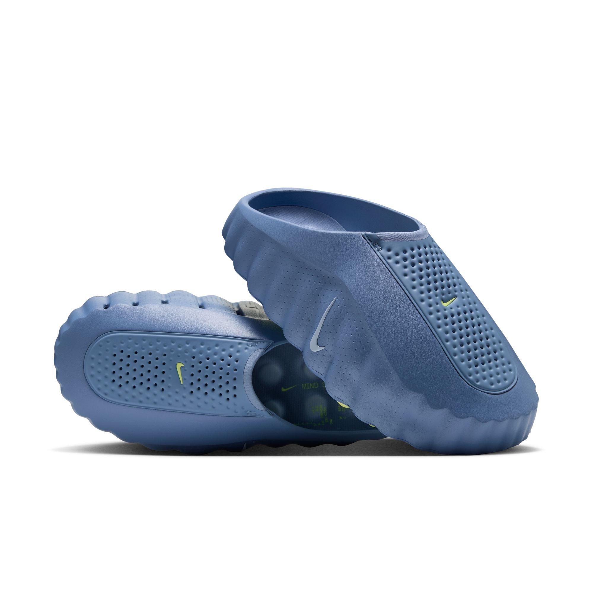 Nike Mind 001 "Work Blue" Men's Pregame Mule - WORK BLUE/HYDROGEN BLUE/LT LEMON TWIST
