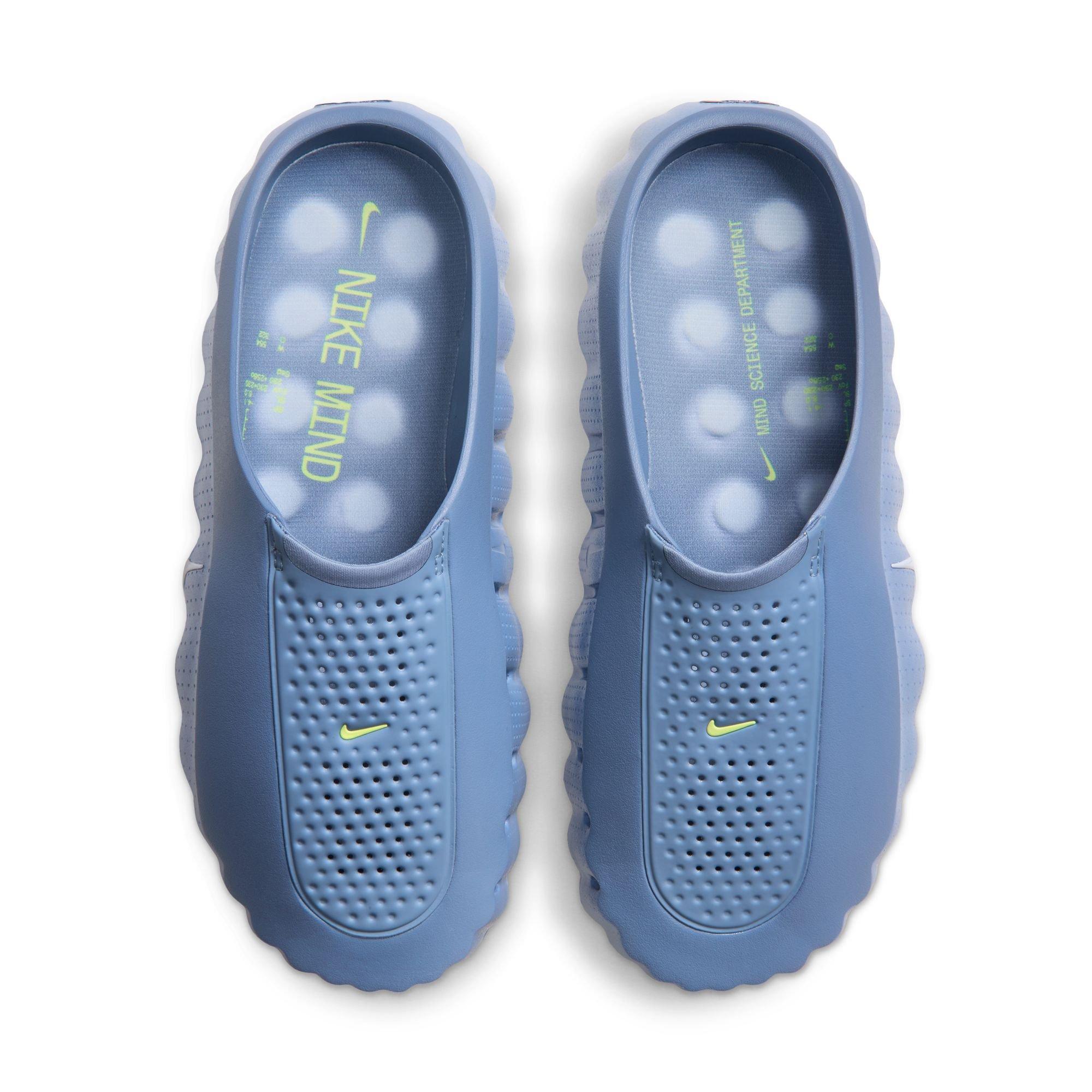 Nike Mind 001 "Work Blue" Men's Pregame Mule - WORK BLUE/HYDROGEN BLUE/LT LEMON TWIST