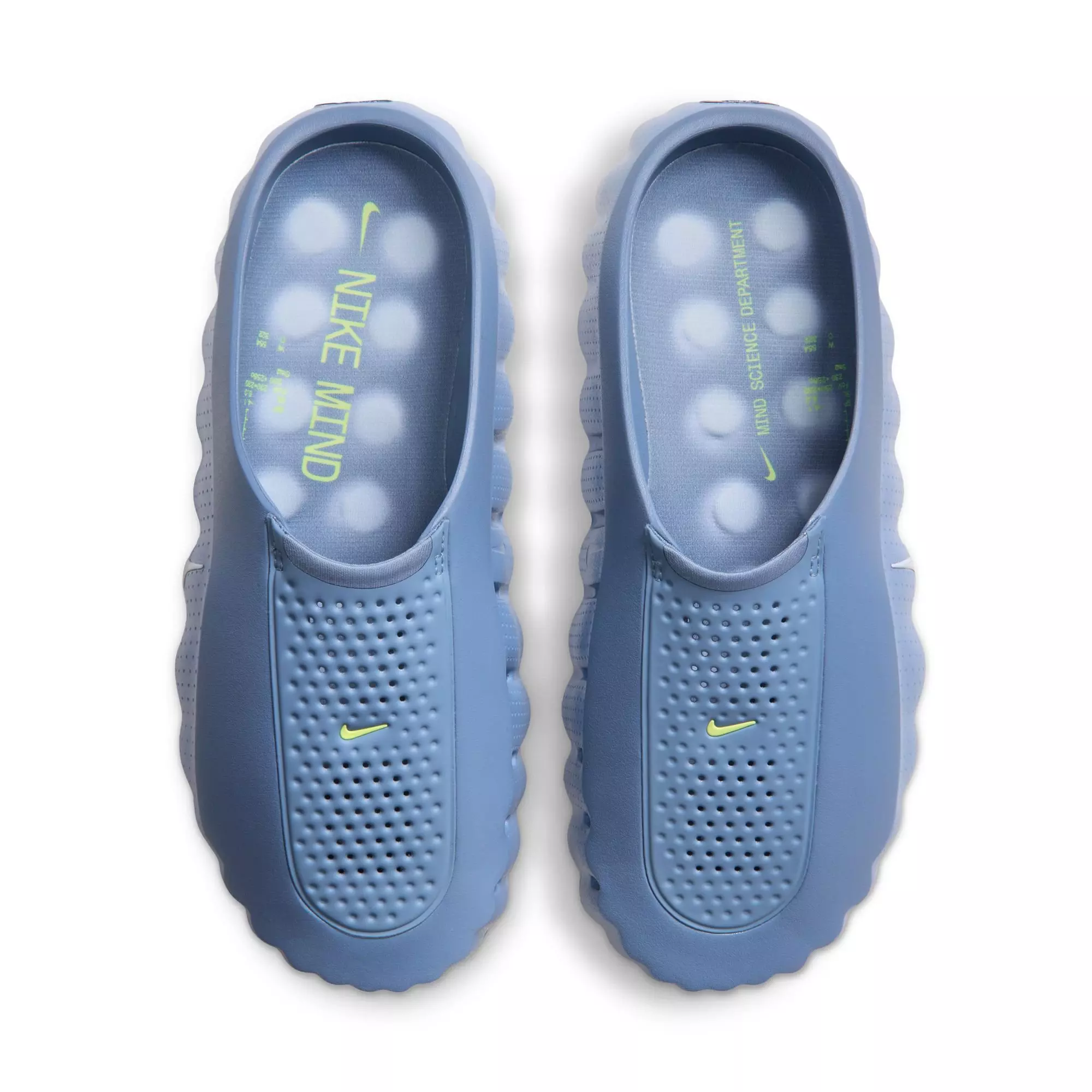 Nike Mind 001 "Work Blue" Men's Pregame Mule - WORK BLUE/HYDROGEN BLUE/LT LEMON TWIST