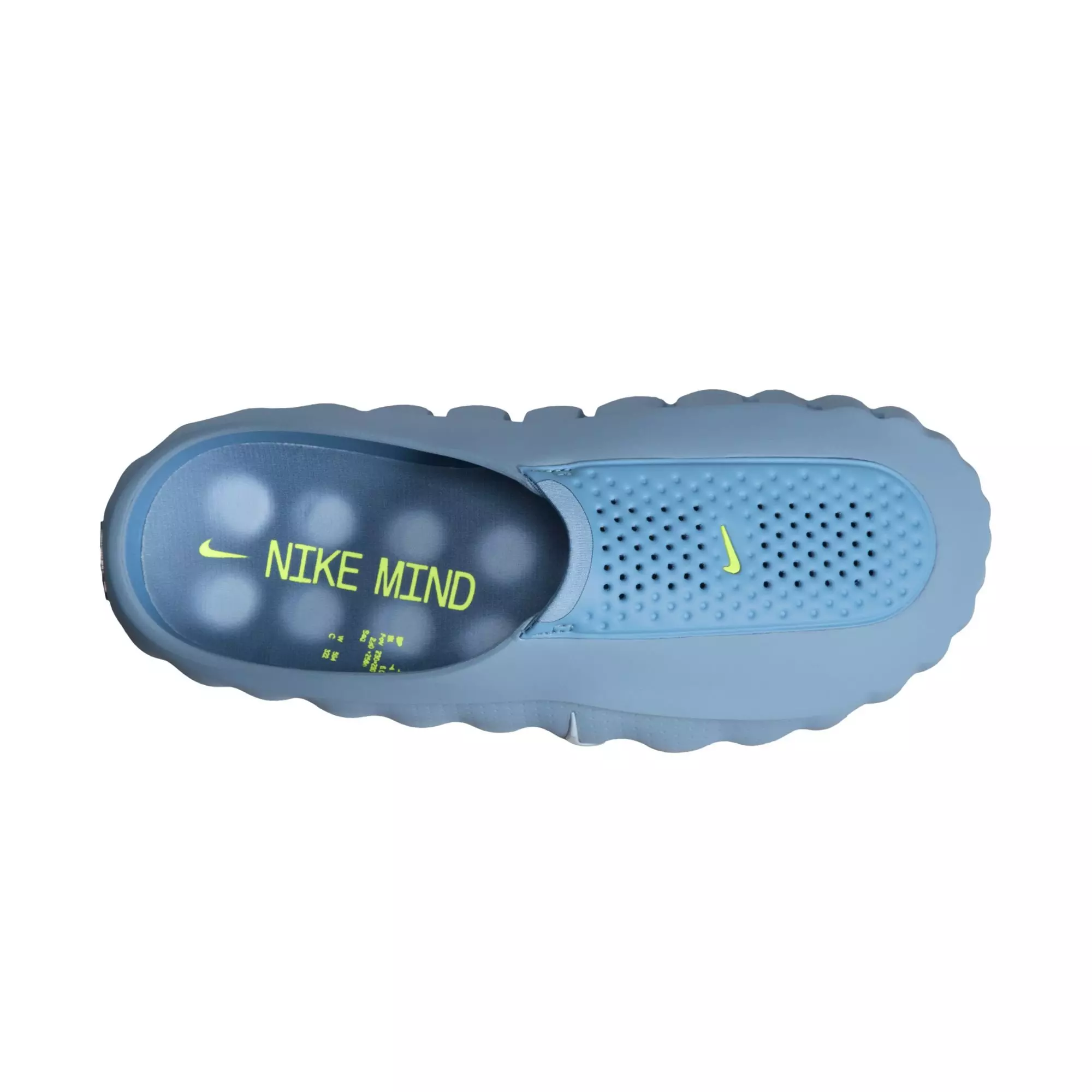 Nike Mind 001 "Work Blue" Men's Pregame Mule - WORK BLUE/HYDROGEN BLUE/LT LEMON TWIST