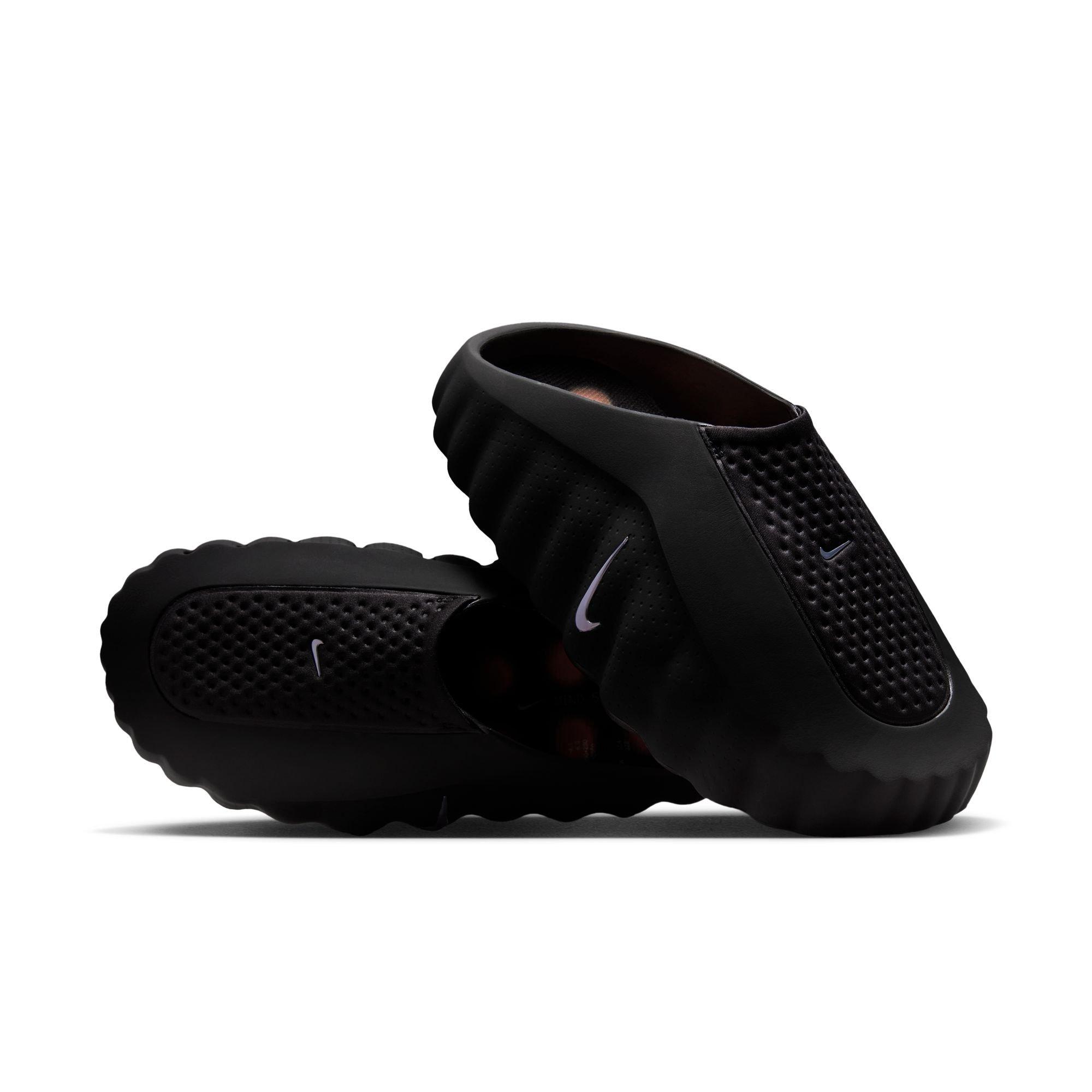 Nike Mind 001 Pregame "Black/Chrome/Hyper Crimson/White" Men's Mule - BLACK/RED Thumbnail View 5