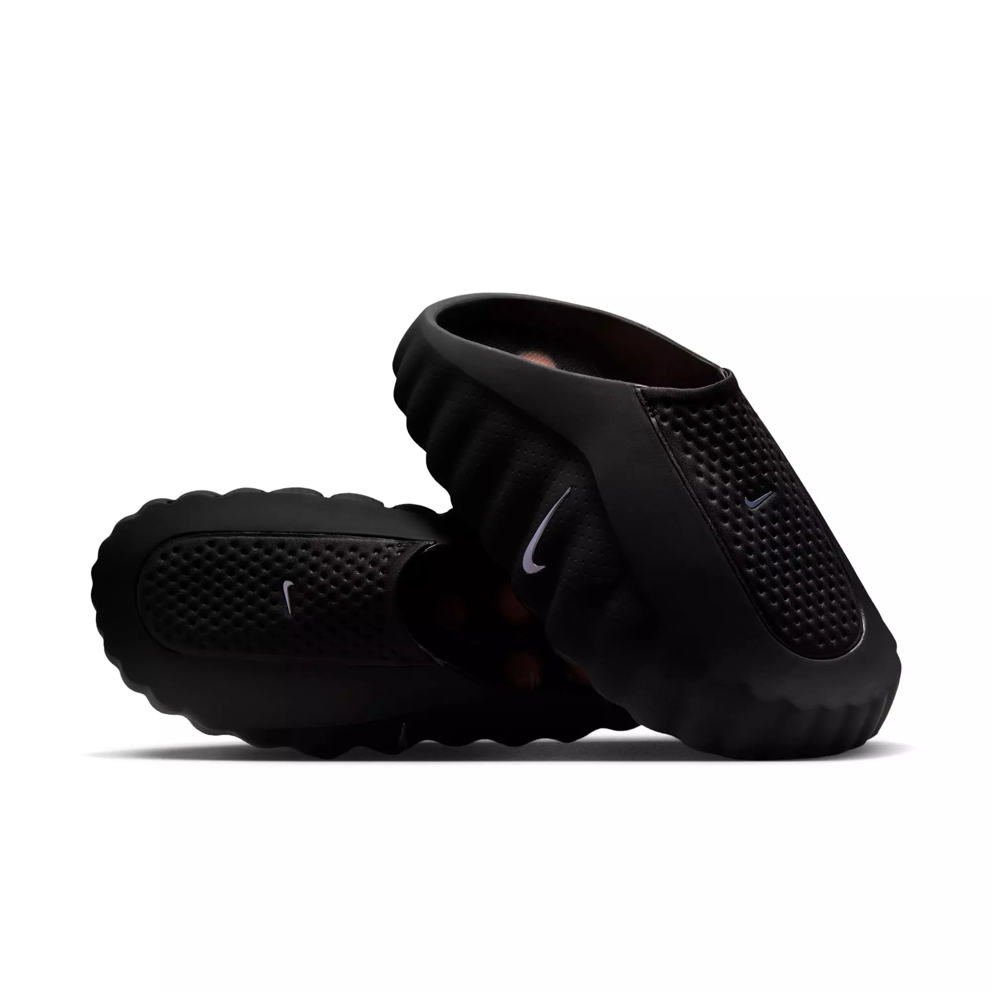 Nike Mind 001 Pregame "Black/Chrome/Hyper Crimson/White" Men's Mule - BLACK/RED