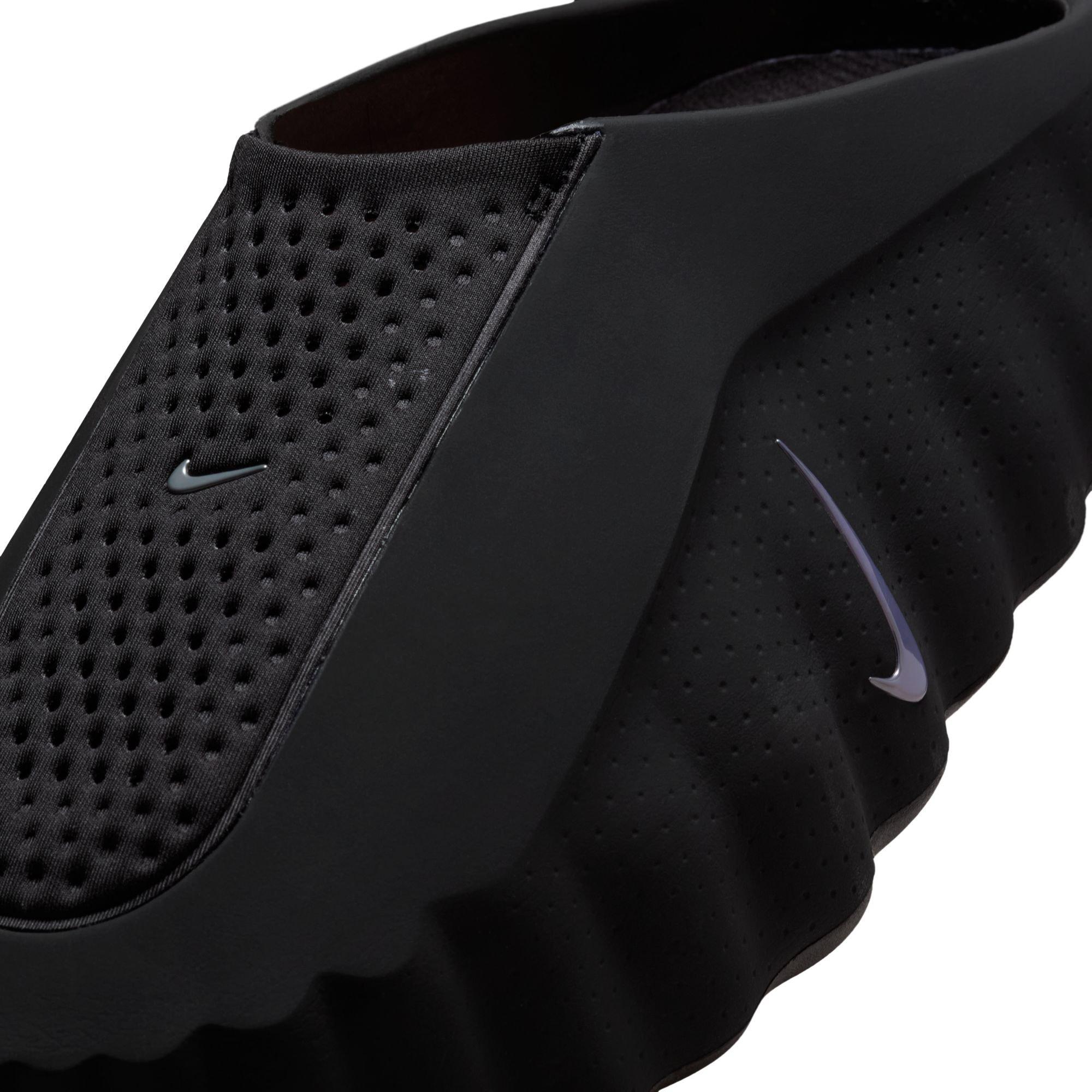 Nike Mind 001 Pregame "Black/Chrome/Hyper Crimson/White" Men's Mule - BLACK/RED Thumbnail View 8