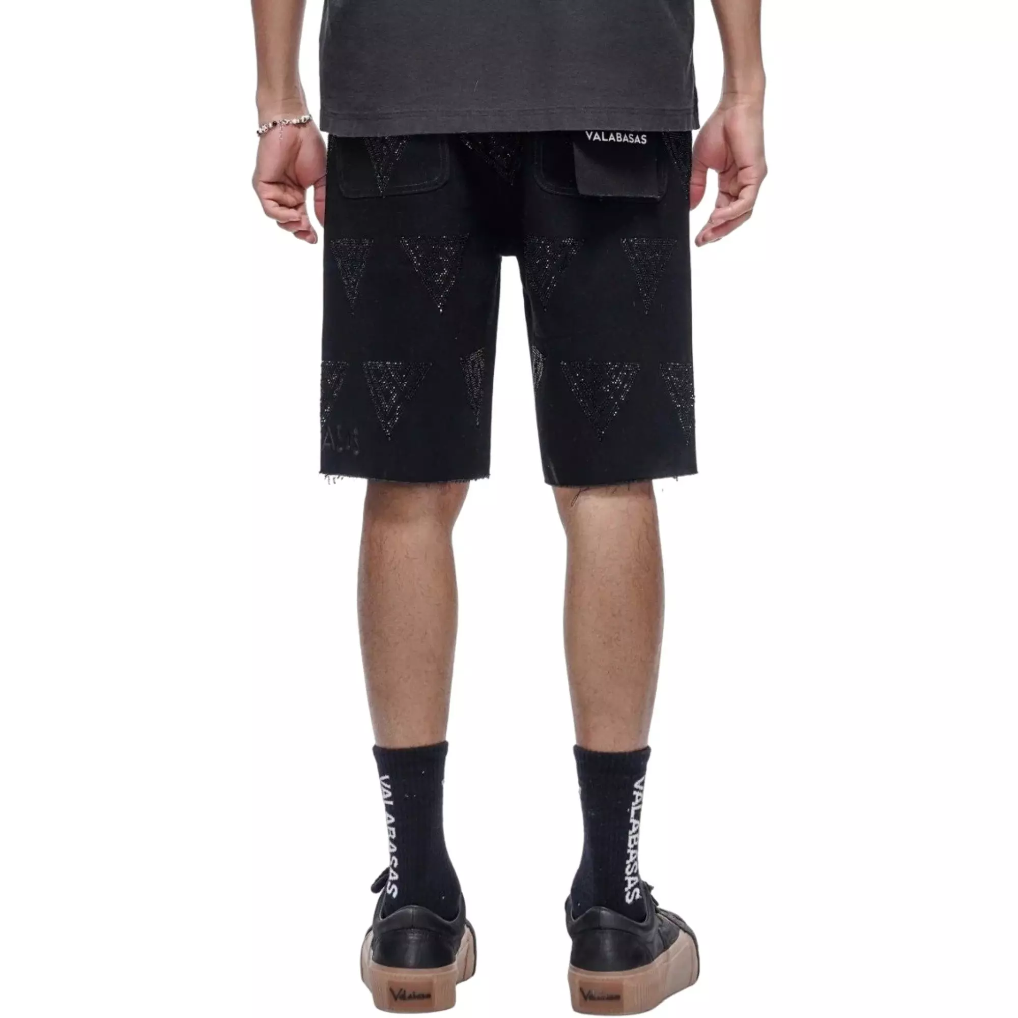 Valabasas Men's Palace Jorts-Black - BLACK