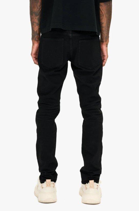 Valabasas Men's Mr. Slim Stretch Denim Jeans - Black - BLACK Thumbnail View 2