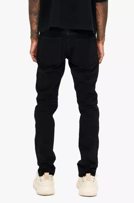 Valabasas Men's Mr. Slim Stretch Denim Jeans - Black - BLACK