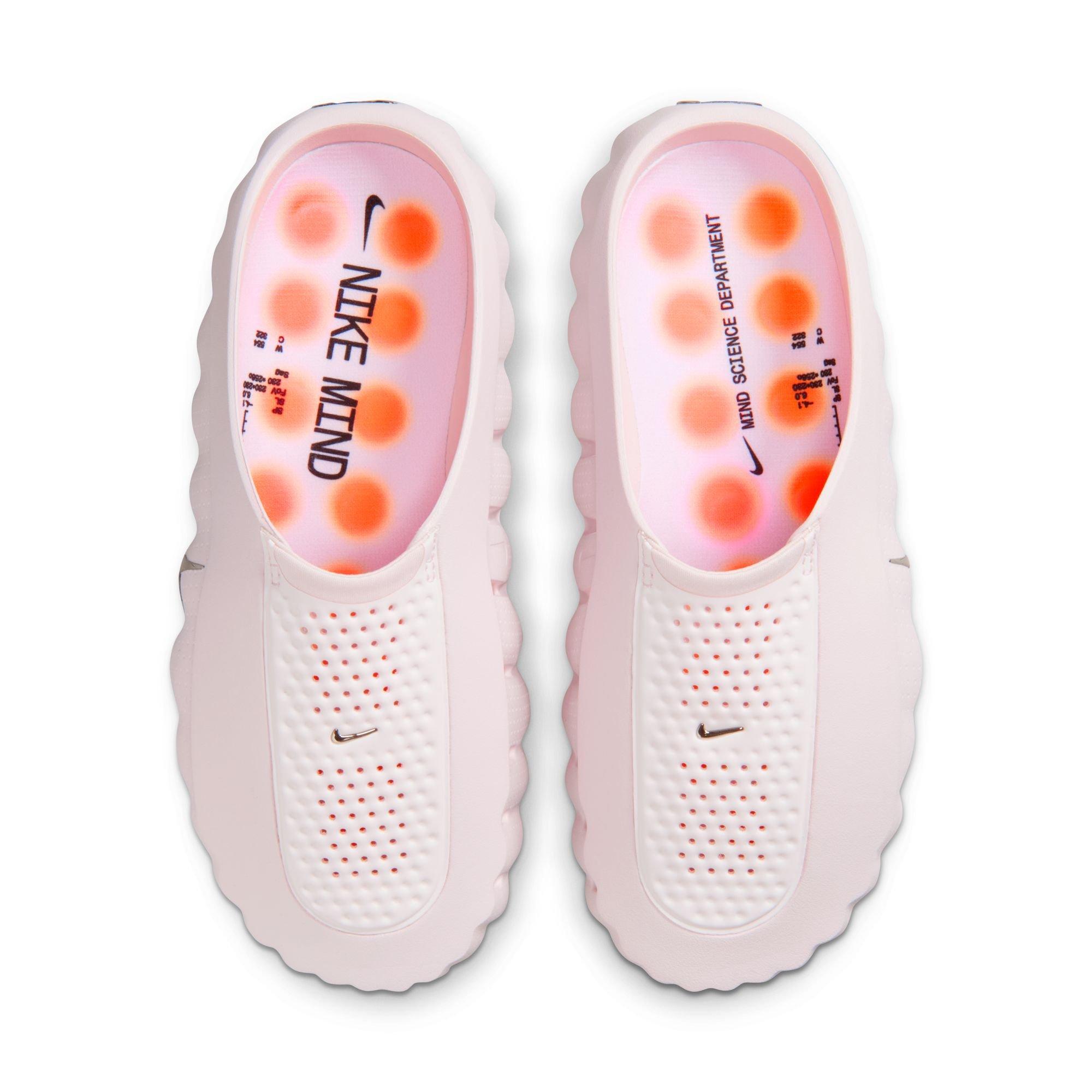 Nike Mind 001 "Pearl Pink/Chrome/Hyper Crimson/Black" Women's Mule - LT PINK Thumbnail View 6