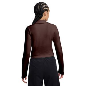 HO26 POLO CROP LS - MYS DATE - BURGUNDY