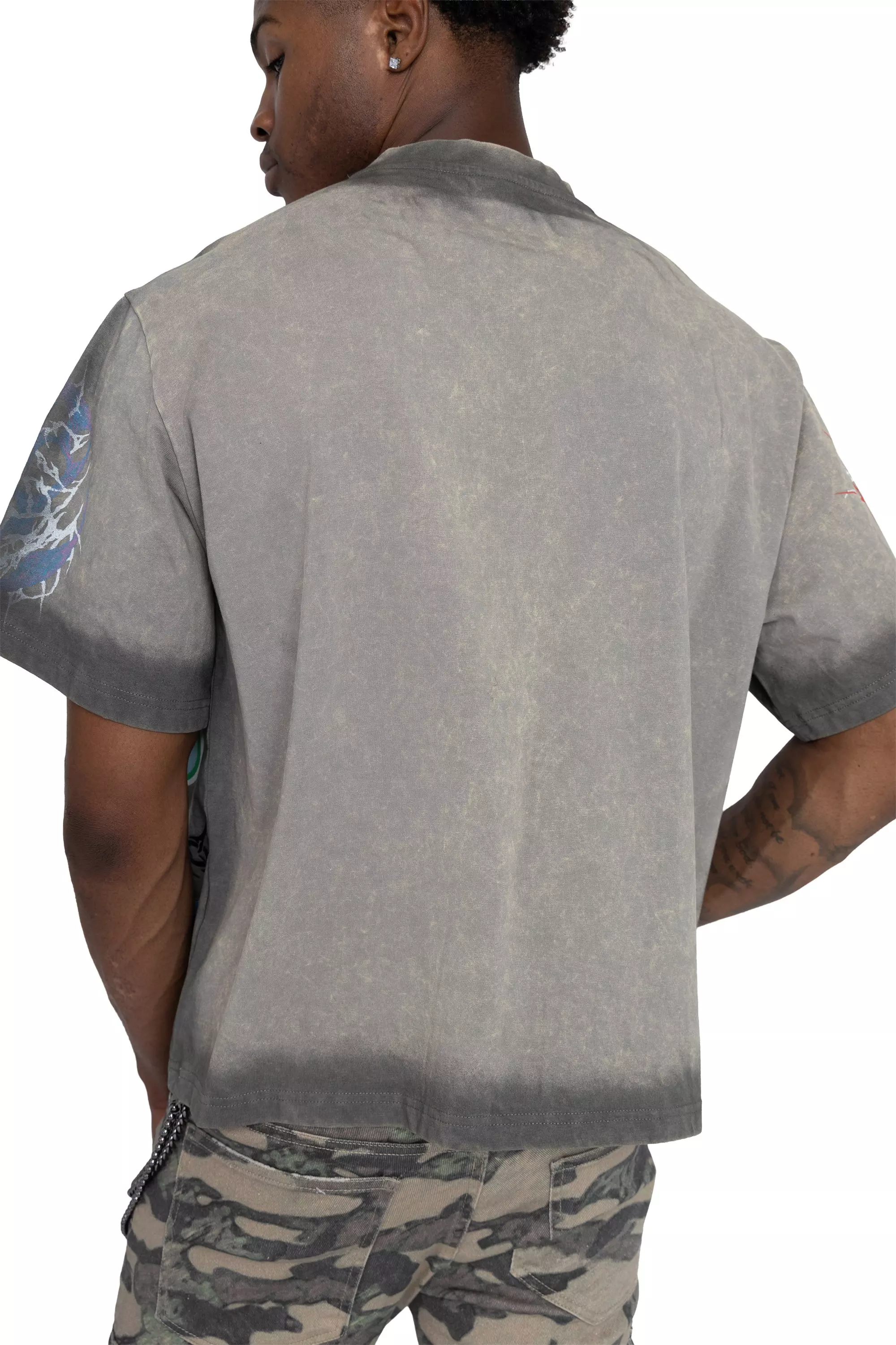 FA26 ENDLESS PURSUIT CROP SST-DEC SKY - GREY