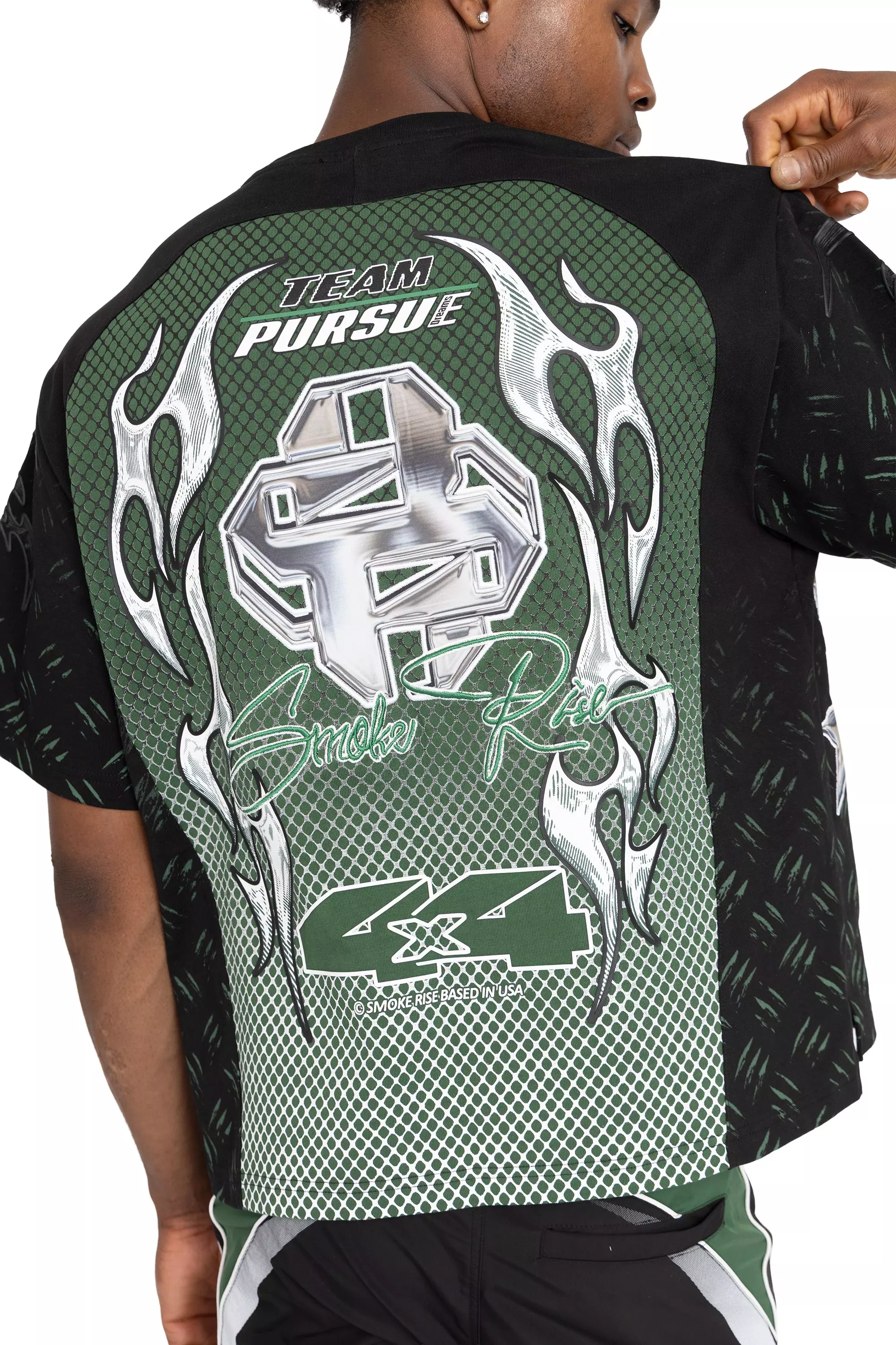 FA26 PURSUE MOTO CROP SST-LARCH GRN - BLACK/GREEN