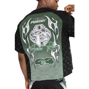 FA26 PURSUE MOTO CROP SST-LARCH GRN - BLACK/GREEN