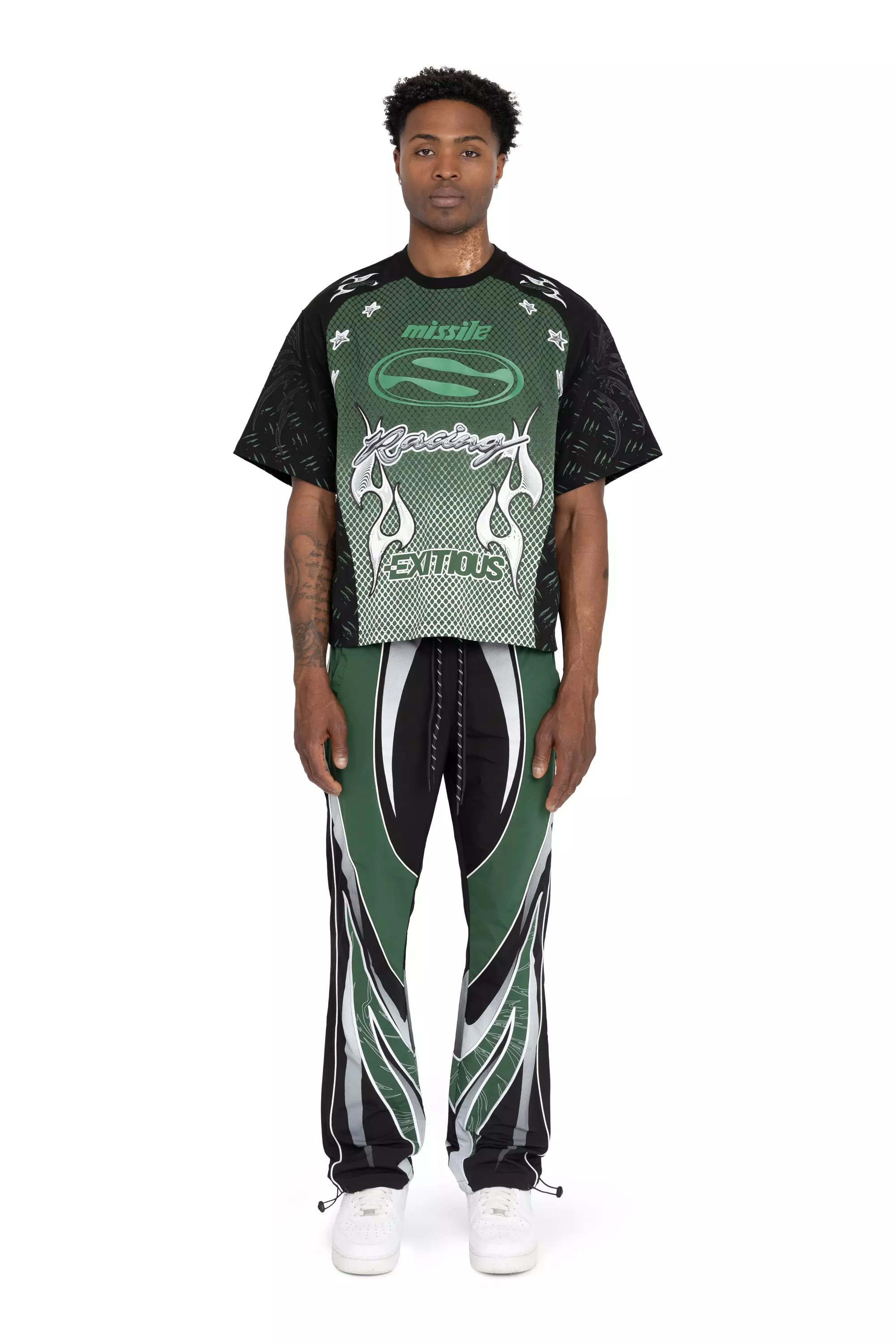 FA26 PURSUE MOTO CROP SST-LARCH GRN - BLACK/GREEN
