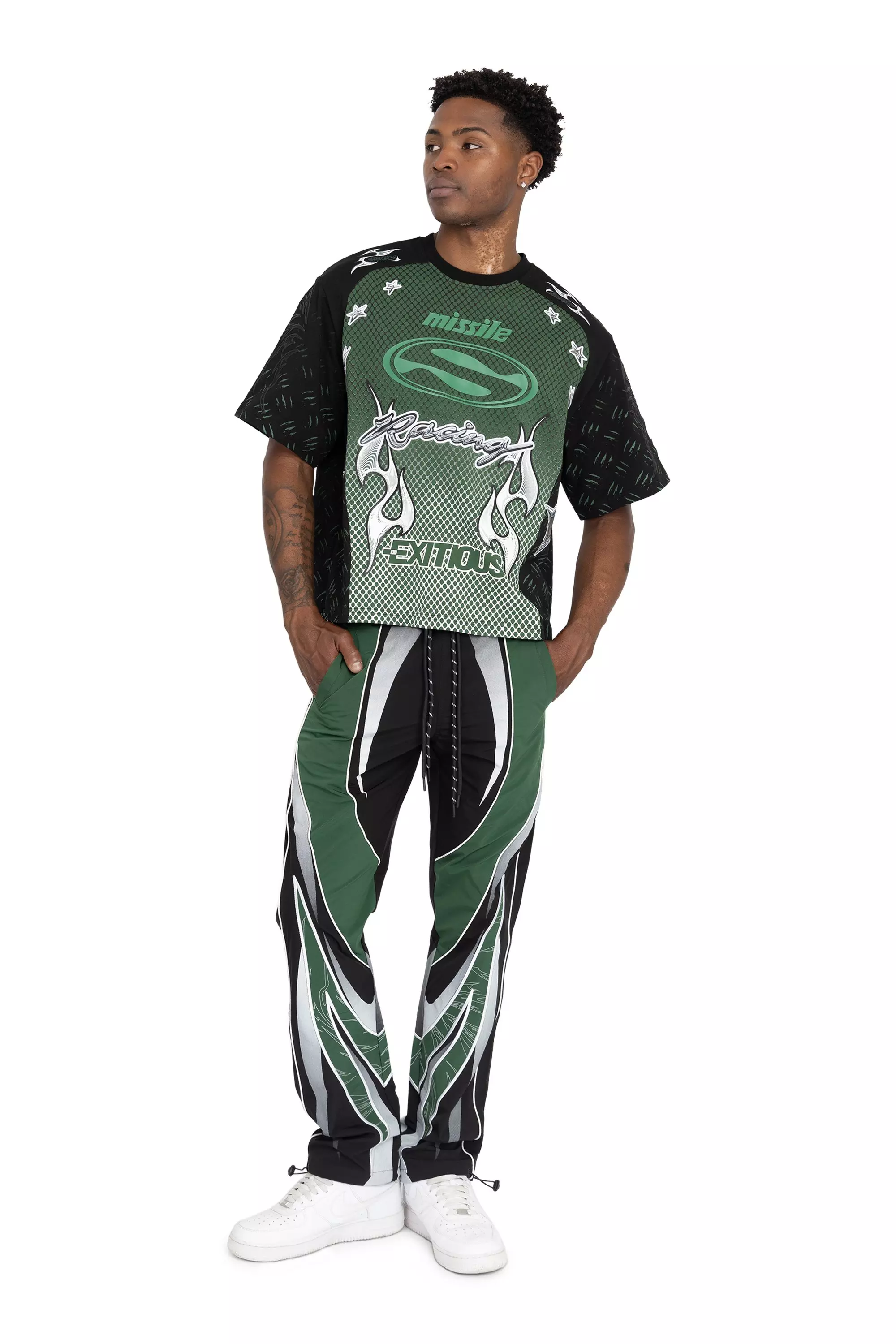 FA26 PURSUE MOTO CROP SST-LARCH GRN - BLACK/GREEN
