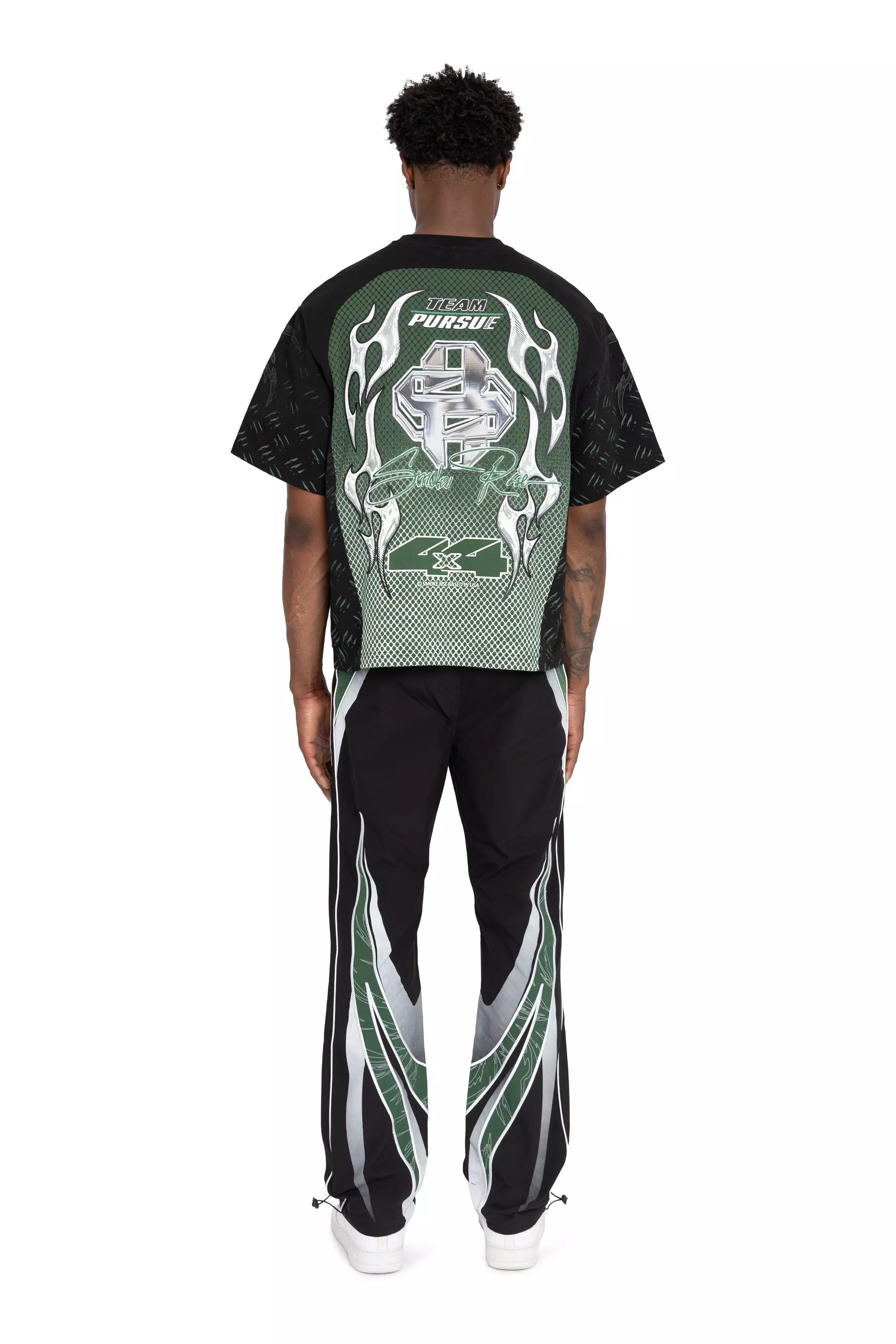 FA26 PURSUE MOTO CROP SST-LARCH GRN - BLACK/GREEN