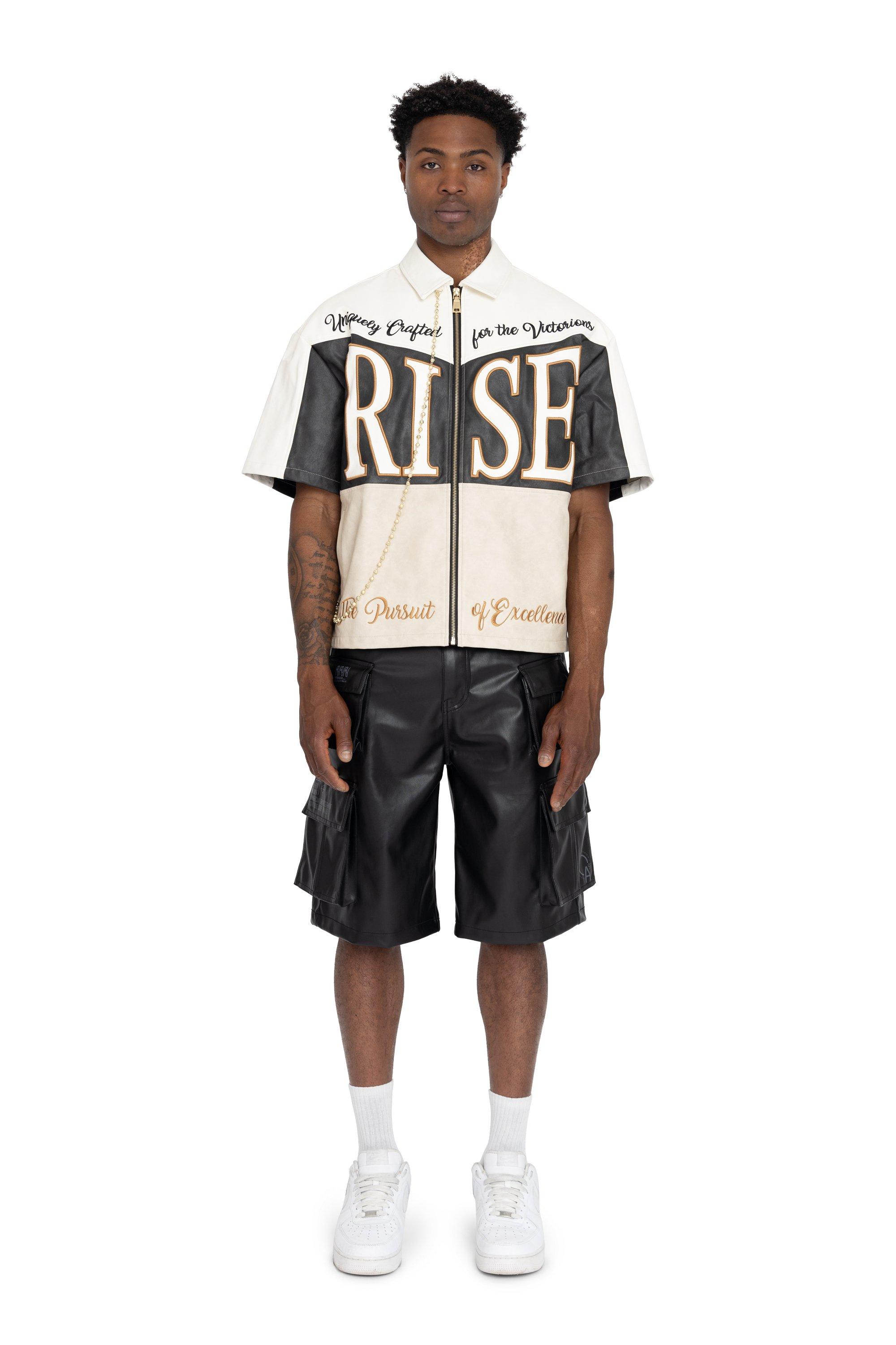 Smoke Rise Men's Royalty Skater Shorts - BLACK Thumbnail View 4