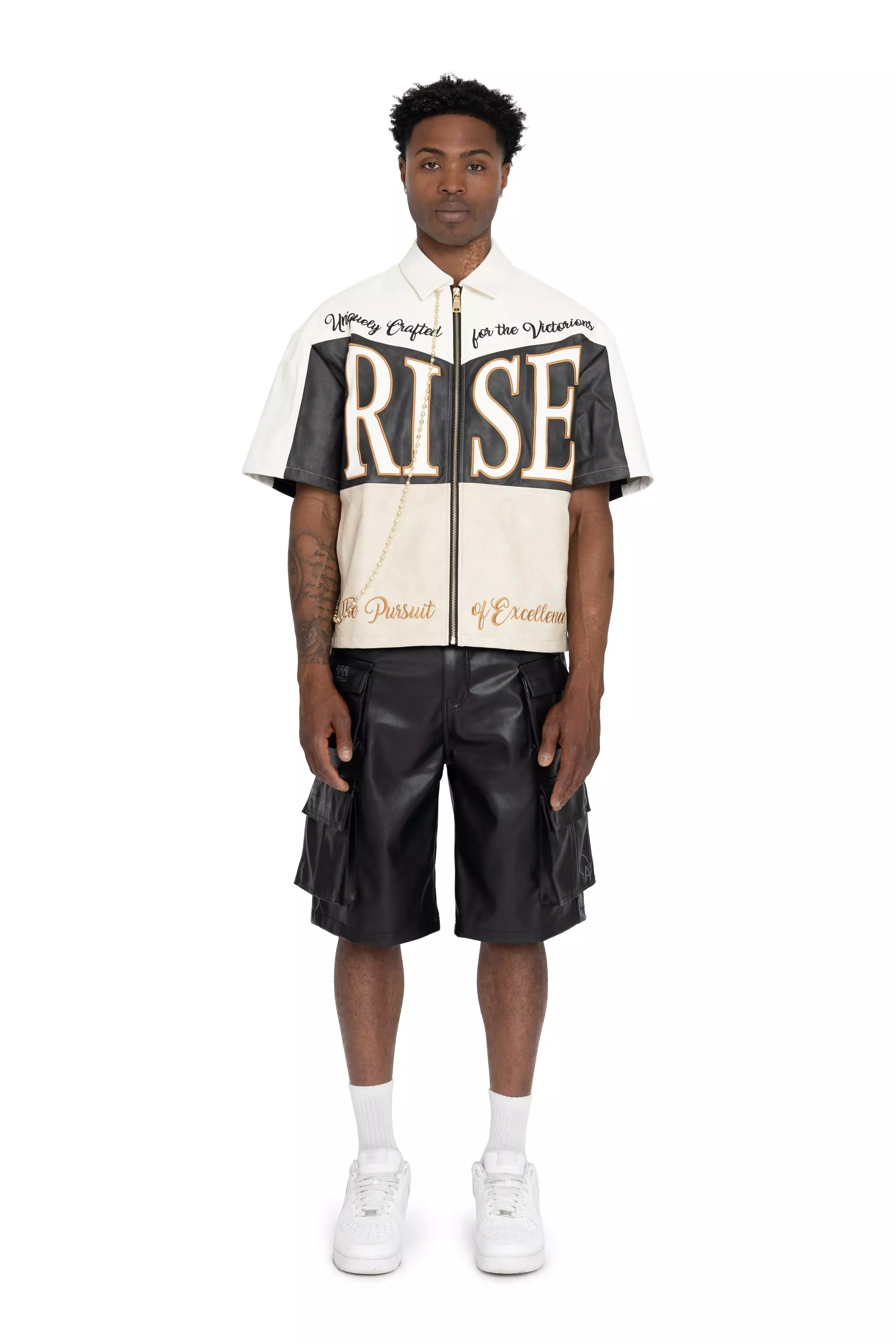 FA26 ROYALTY PU SKATER SHO - BLACK