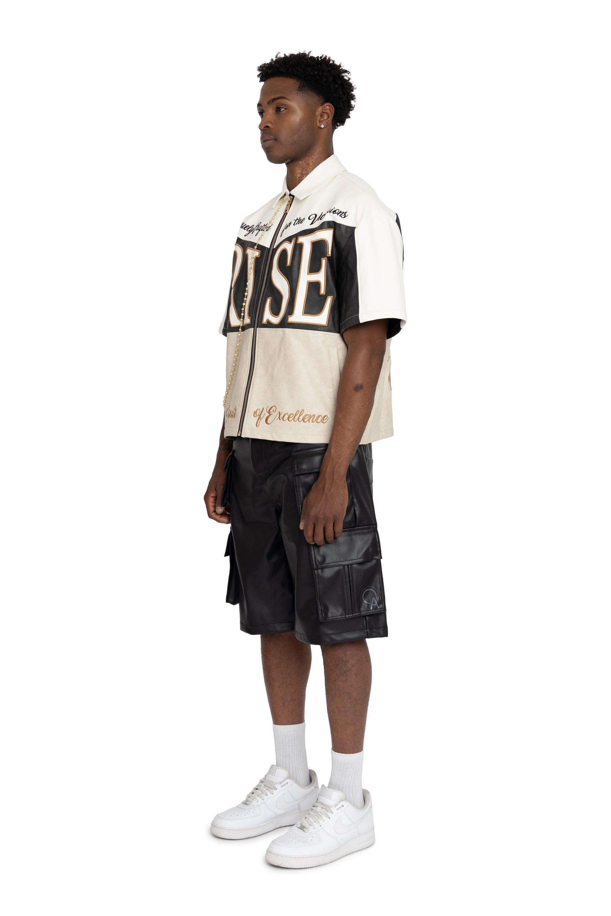 Smoke Rise Men's Royalty Skater Shorts - BLACK Thumbnail View 5