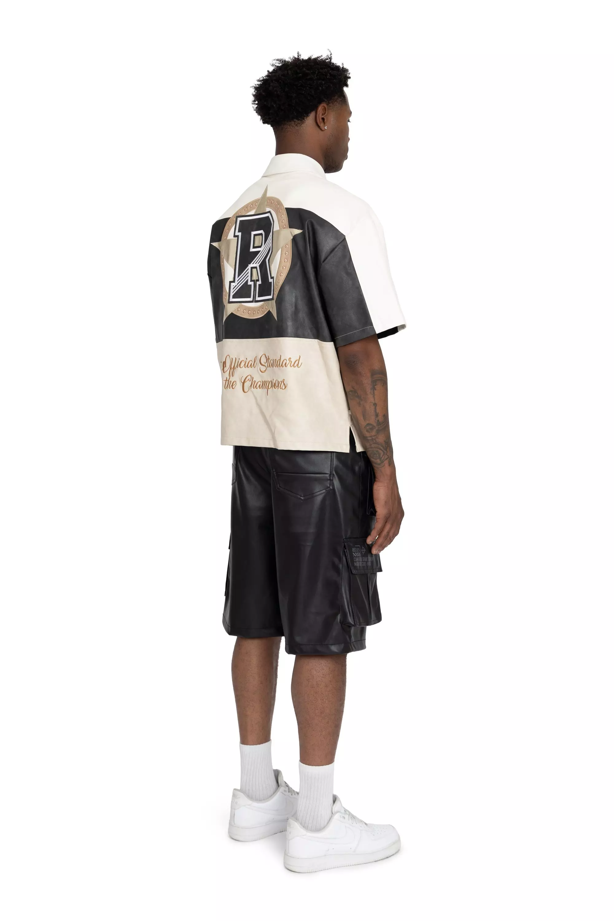 FA26 ROYALTY PU SKATER SHO - BLACK
